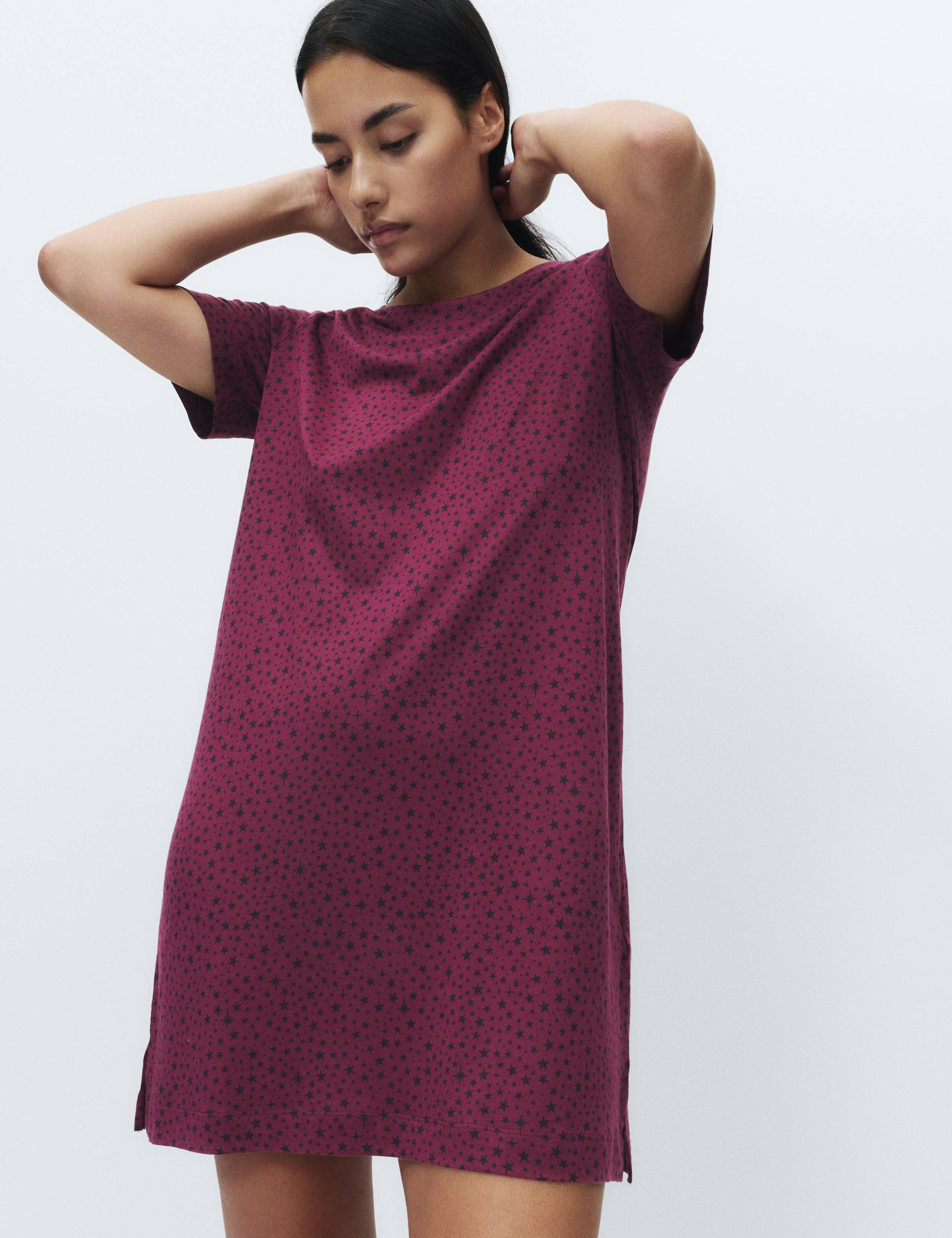 Cotton Modal Printed Minishirt 1 of 4