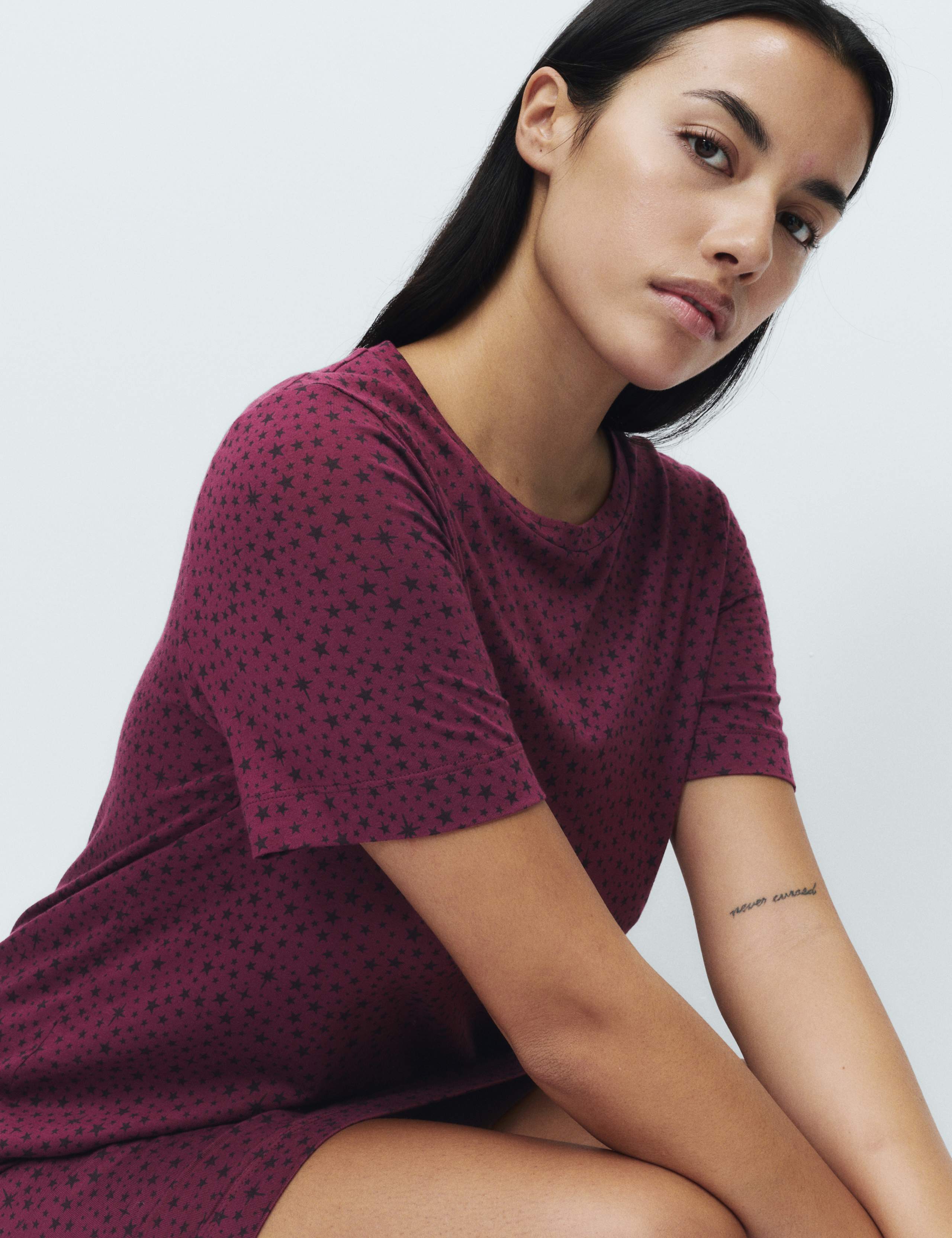 Cotton Modal Printed Minishirt 3 of 4