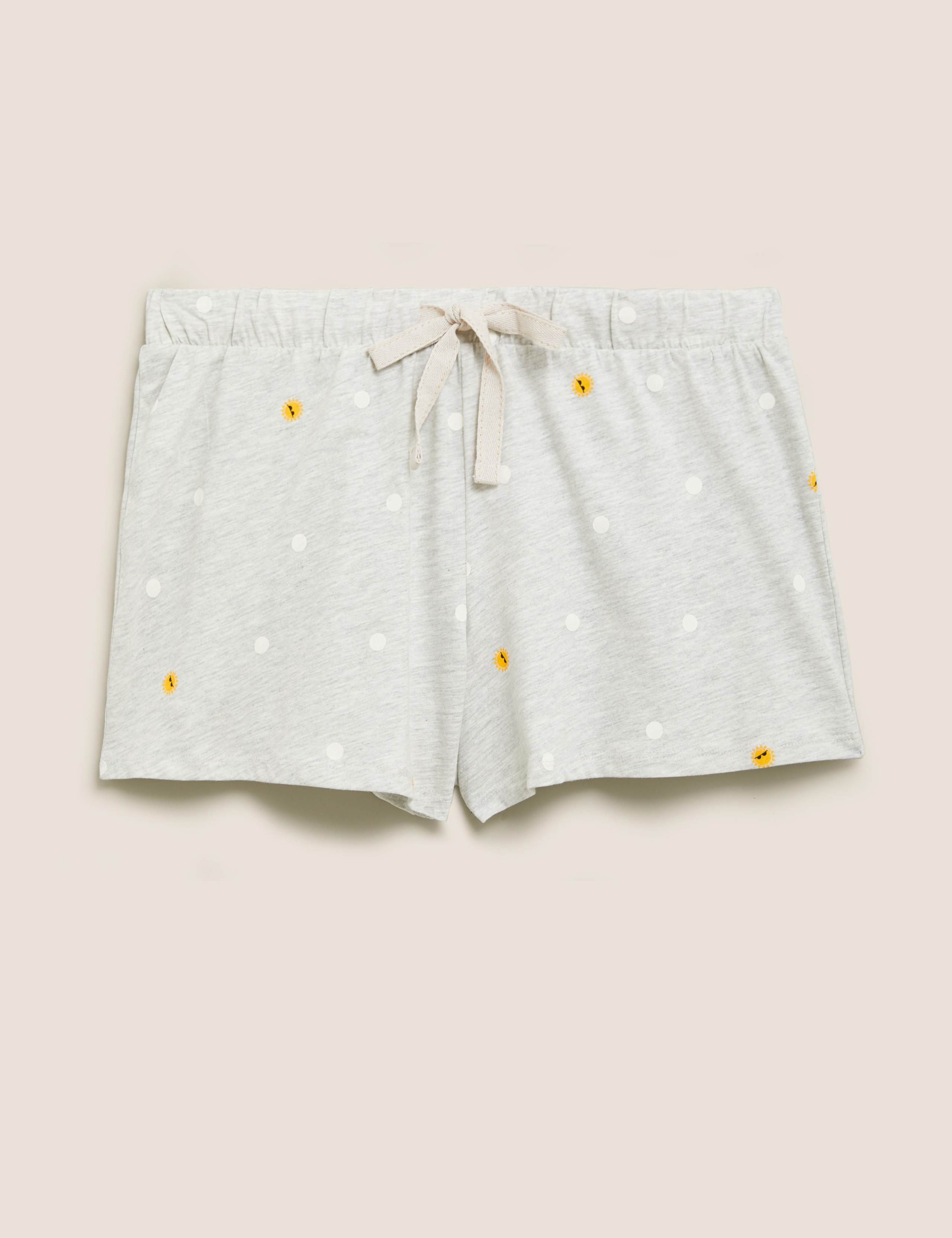 Cotton Spot Print Pyjama Shorts 2 of 5