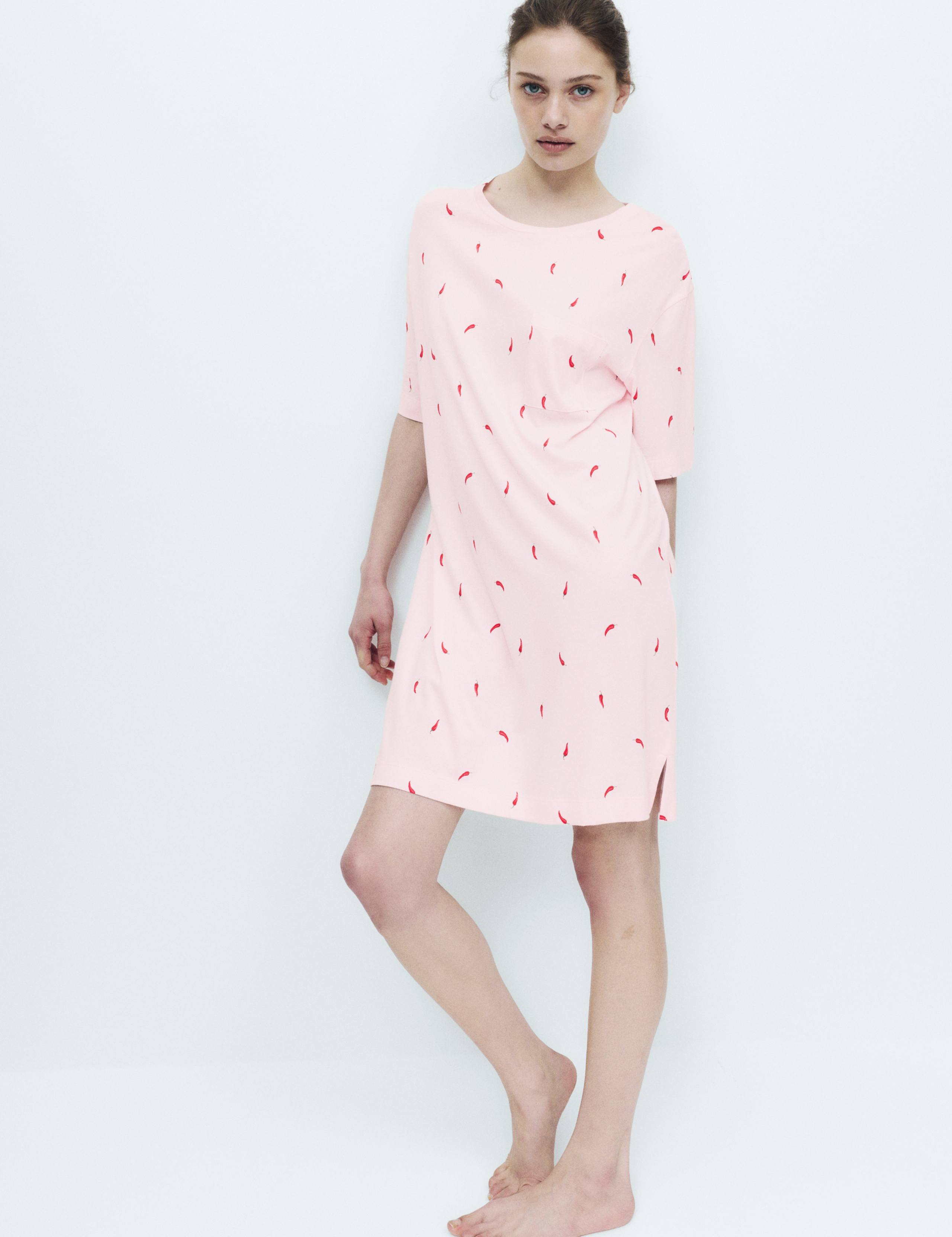 Cotton Modal Printed Minishirt 3 of 5