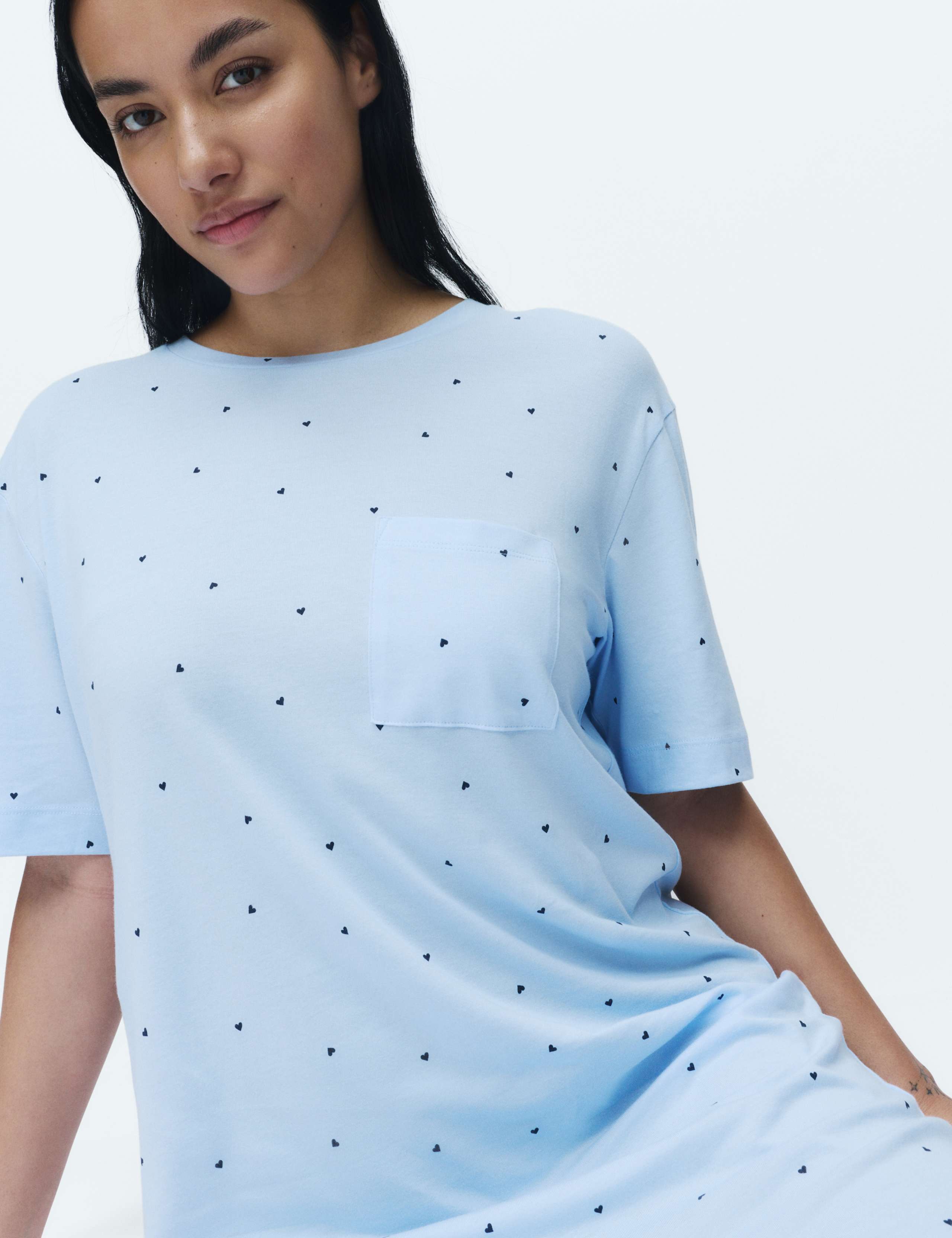 Cotton Modal Printed Minishirt 1 of 4