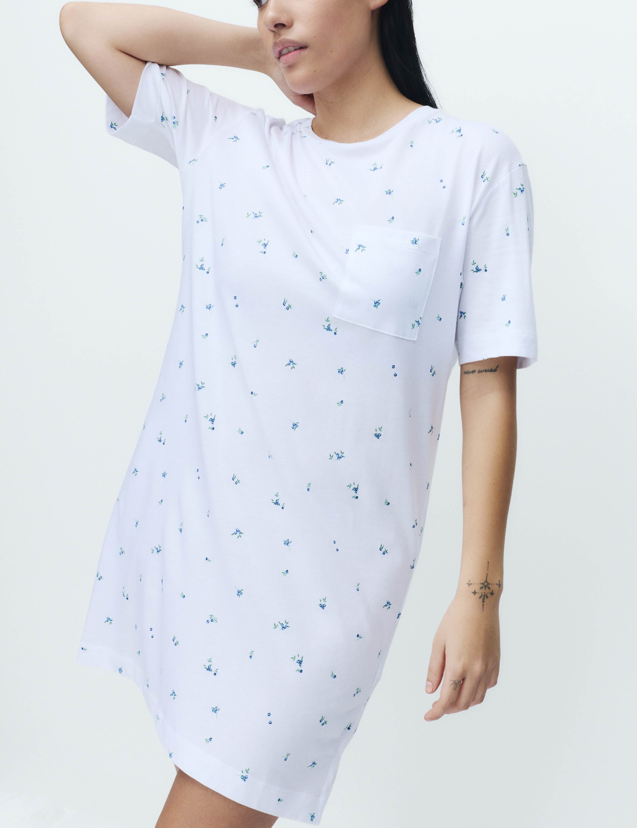 Cotton Modal Printed Minishirt 4 of 4