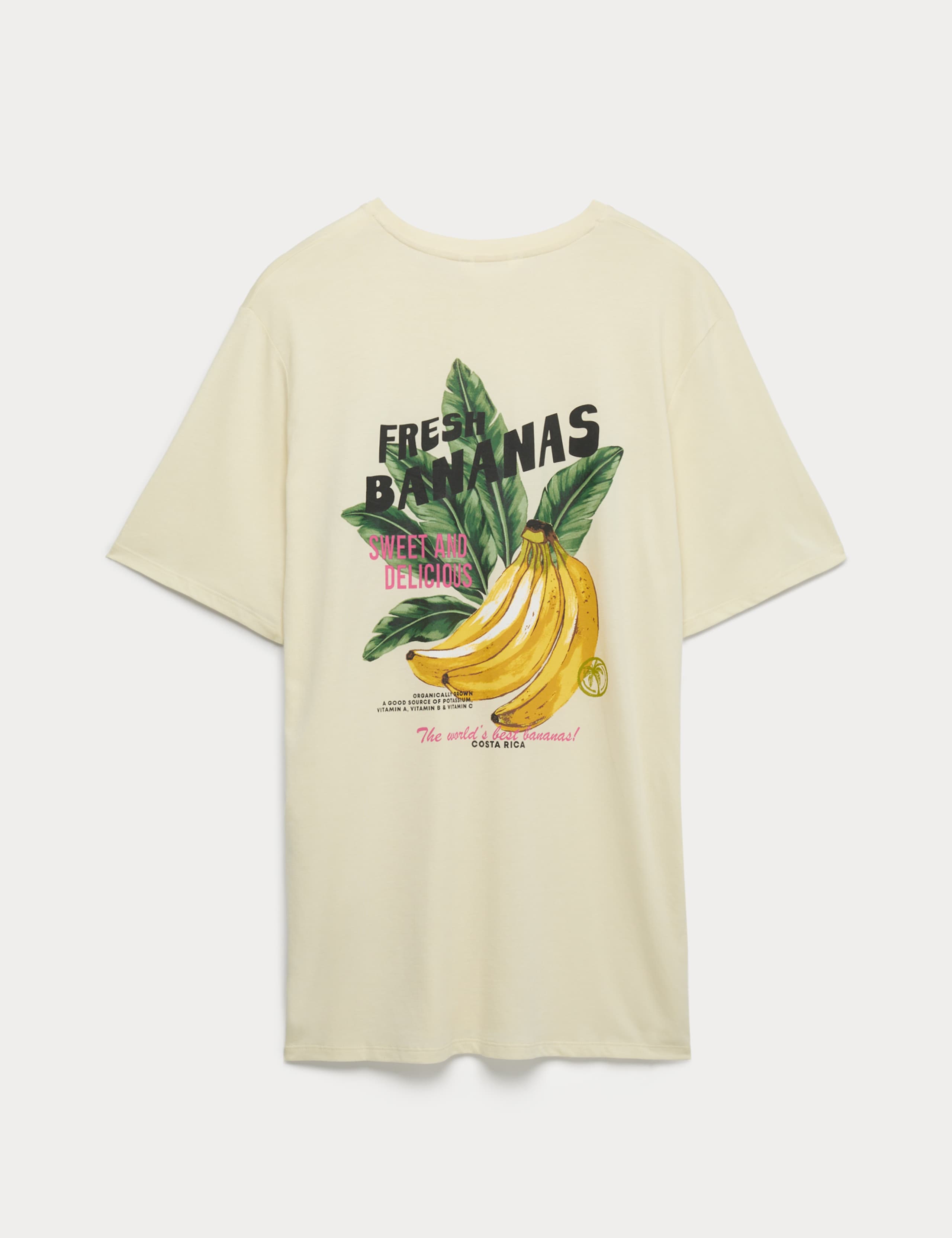 Cotton Modal Fruit Graphic Oversized T-Shirt 5 of 5