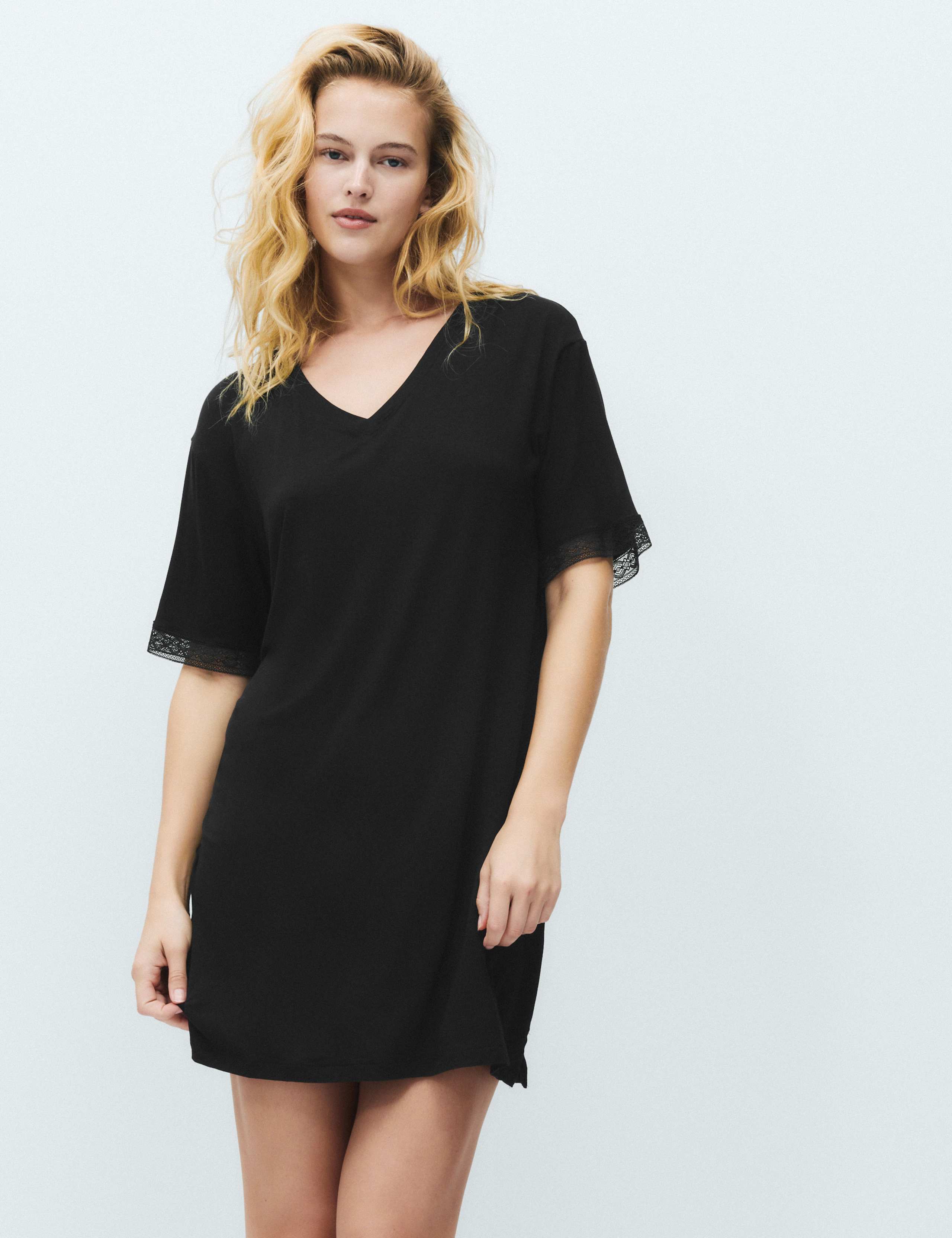 Lace Detail Mini Nightdress 5 of 5