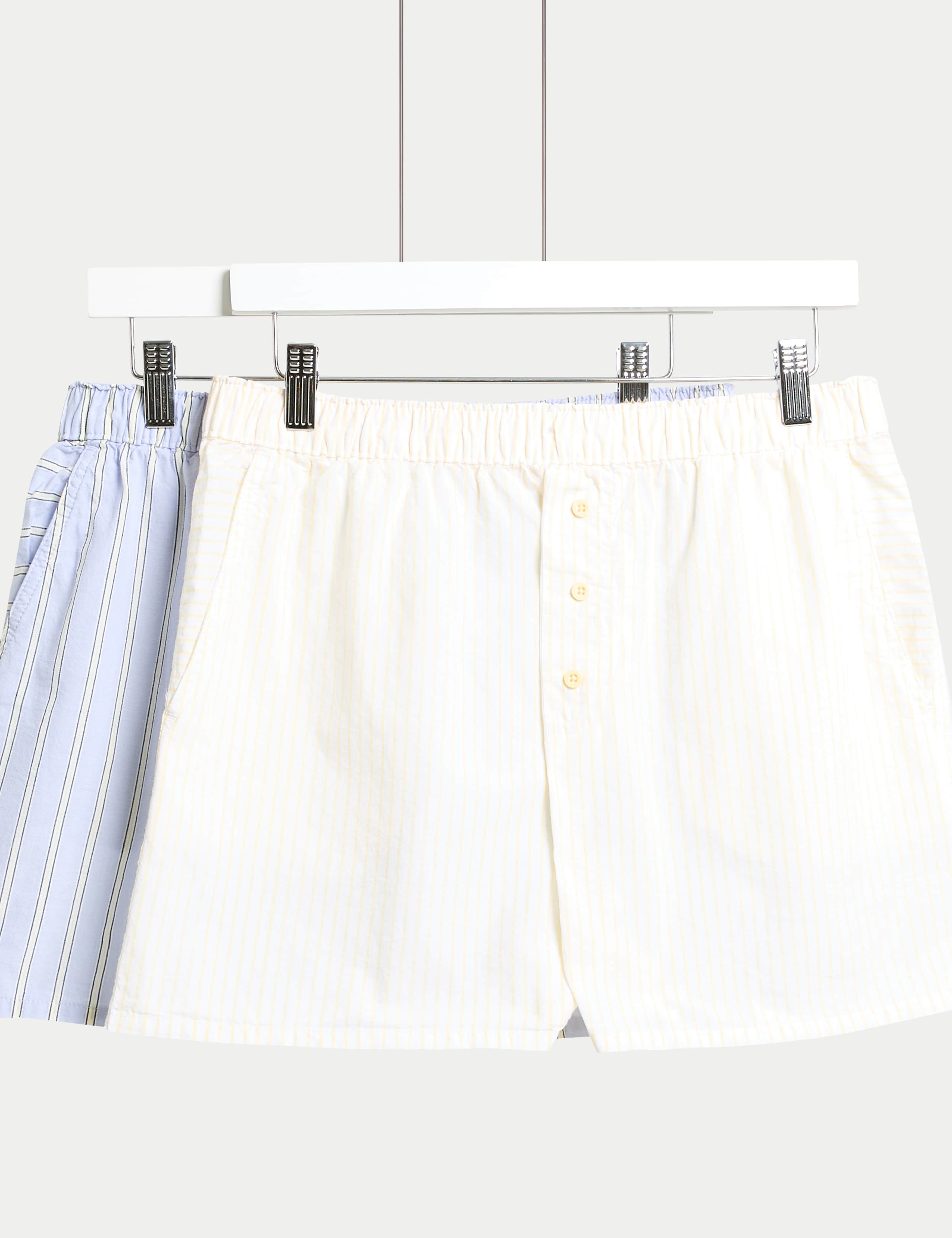 2pk Pure Cotton Cool Comfort™ Pyjama Shorts 1 of 4