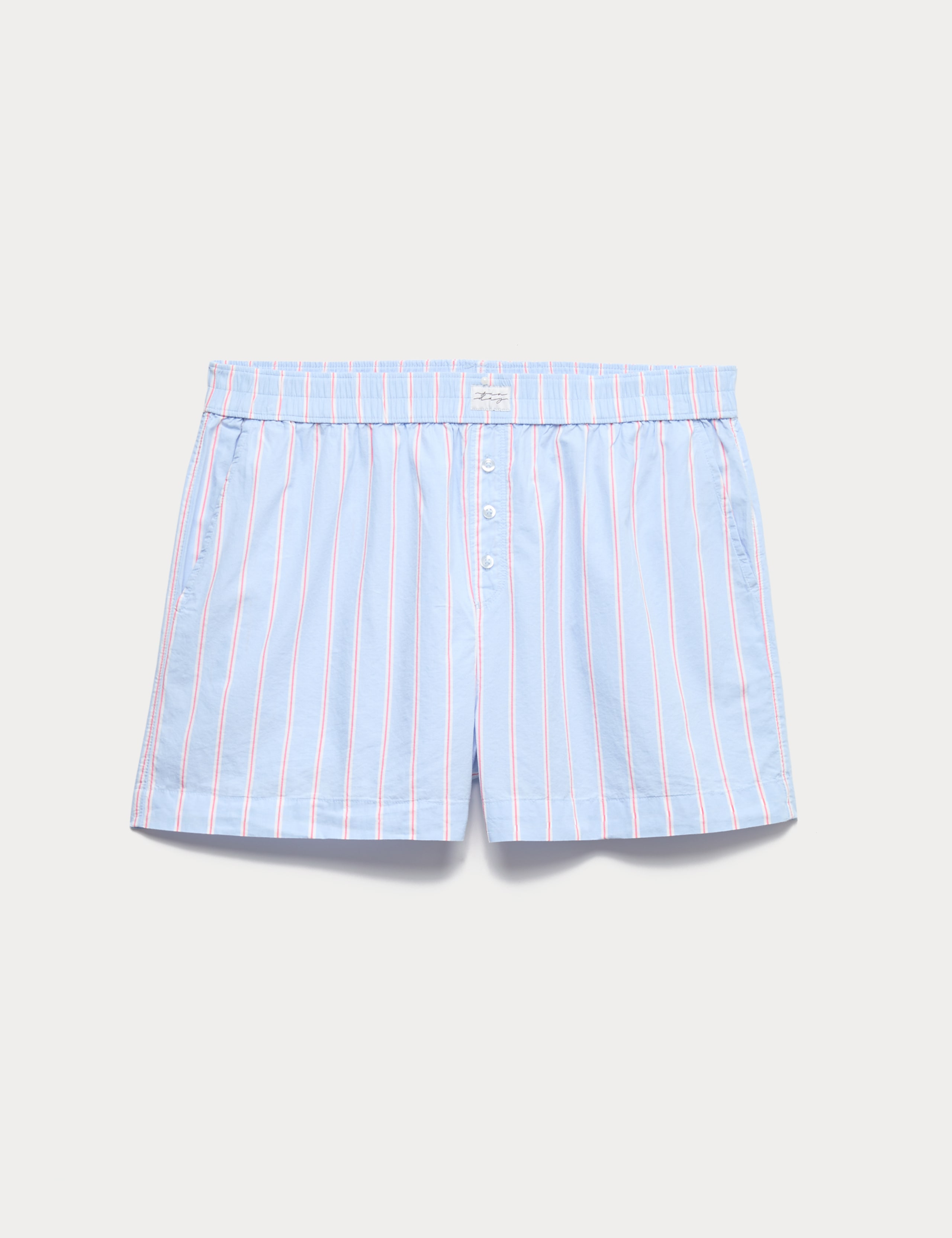 Pure Cotton Striped Pyjama Shorts 2 of 5