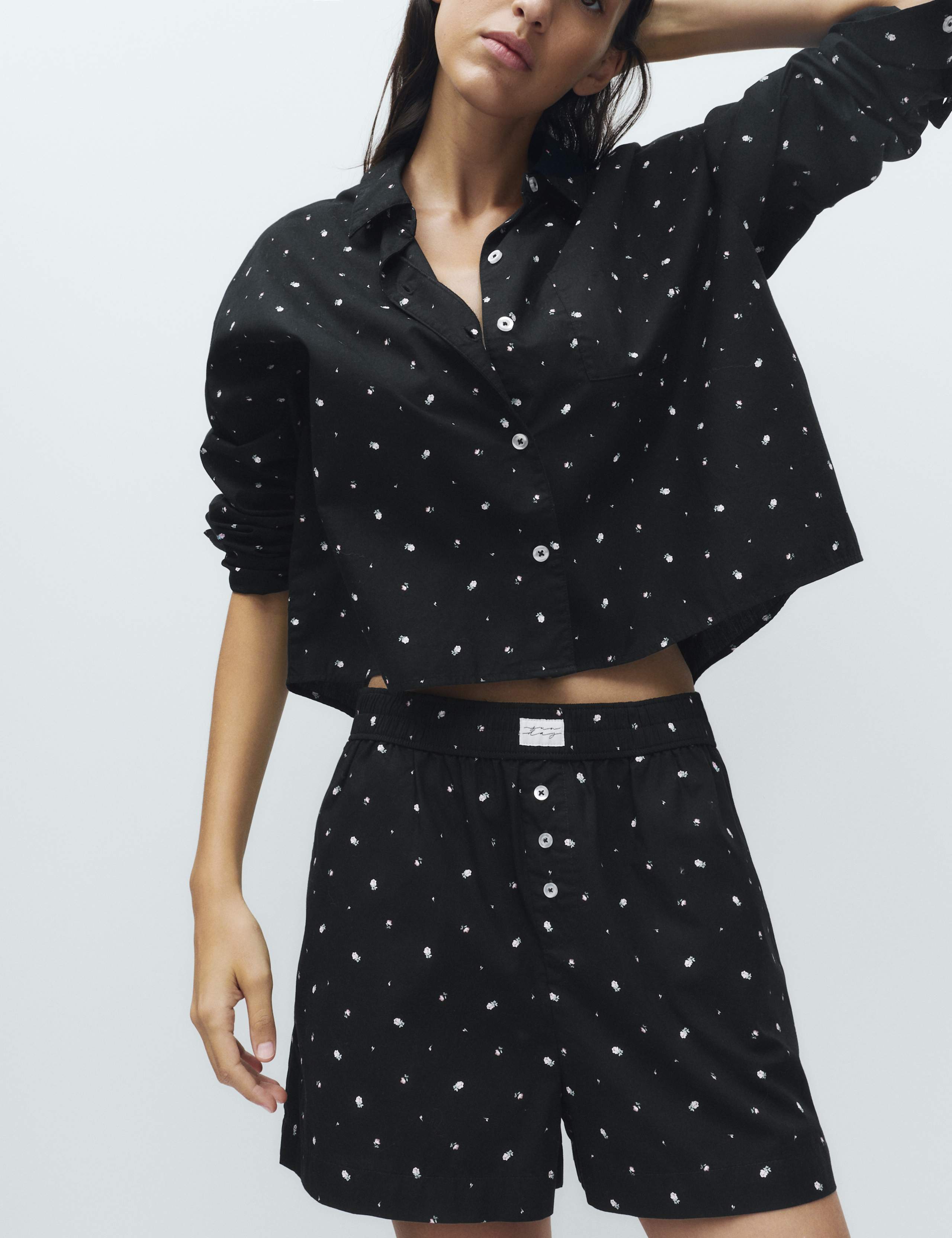 Pure Cotton Floral Pyjama Shorts 3 of 4