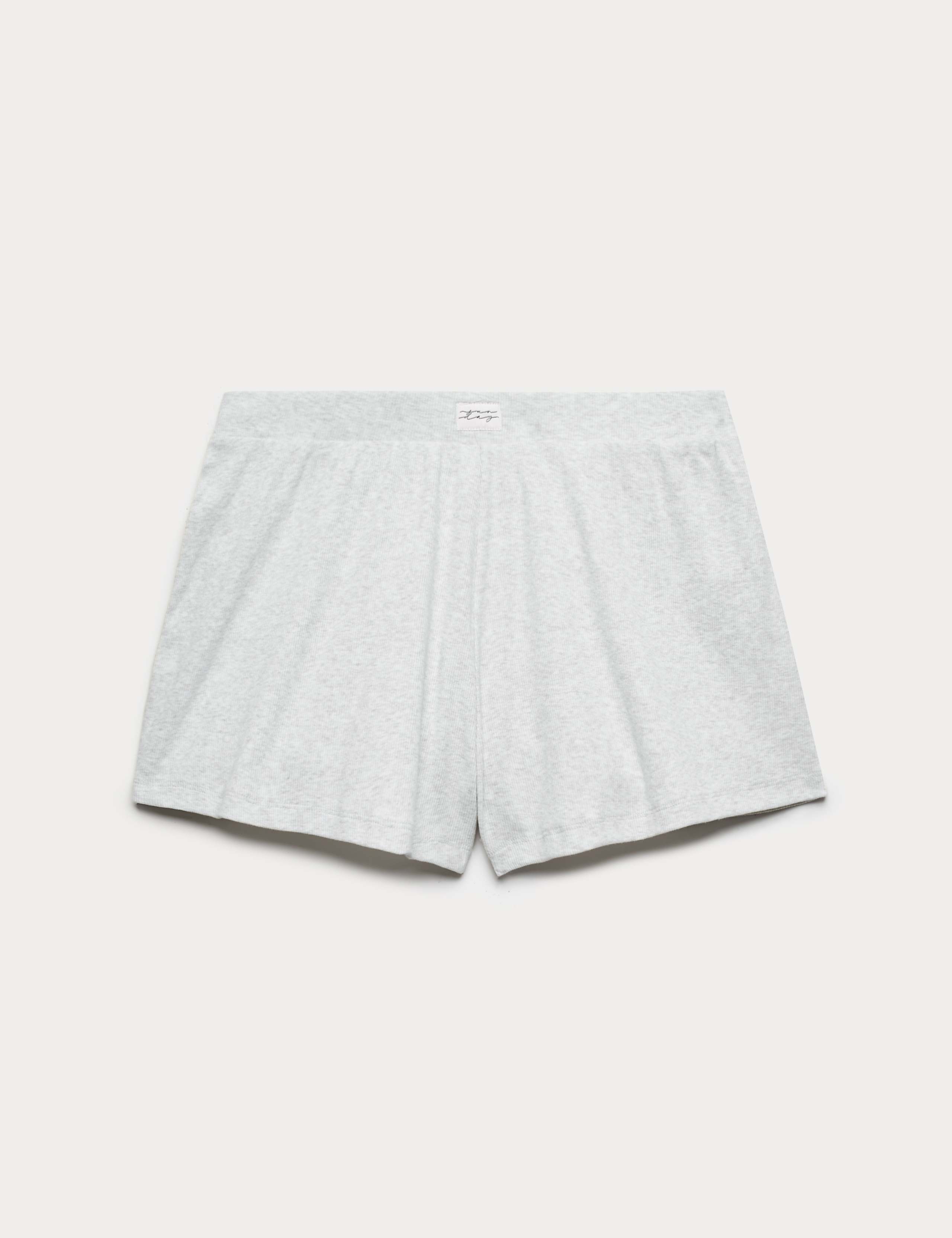 Cotton Rich Ribbed Pyjama Shorts 2 of 5