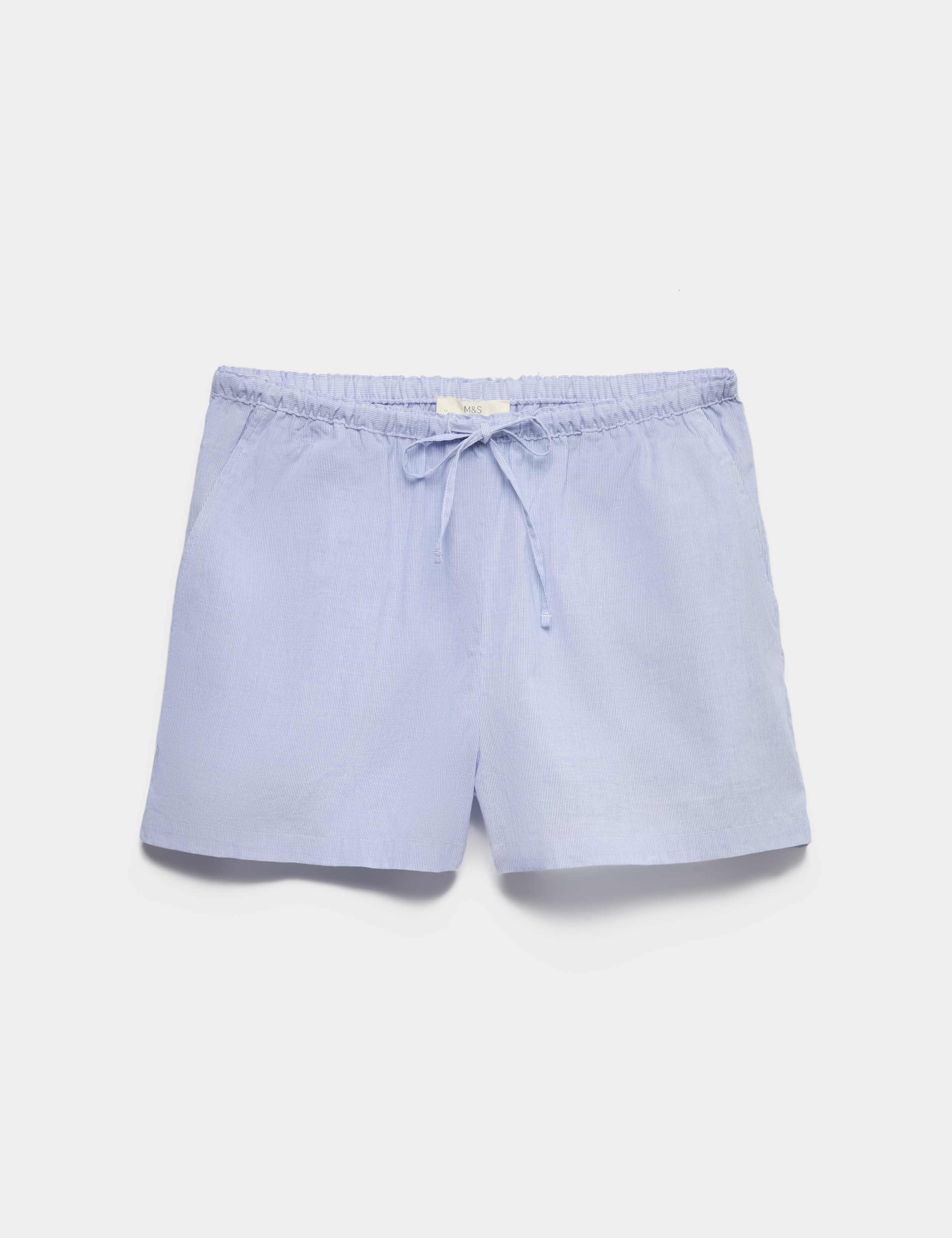 Pure Cotton Woven Striped Pyjama Shorts 2 of 5