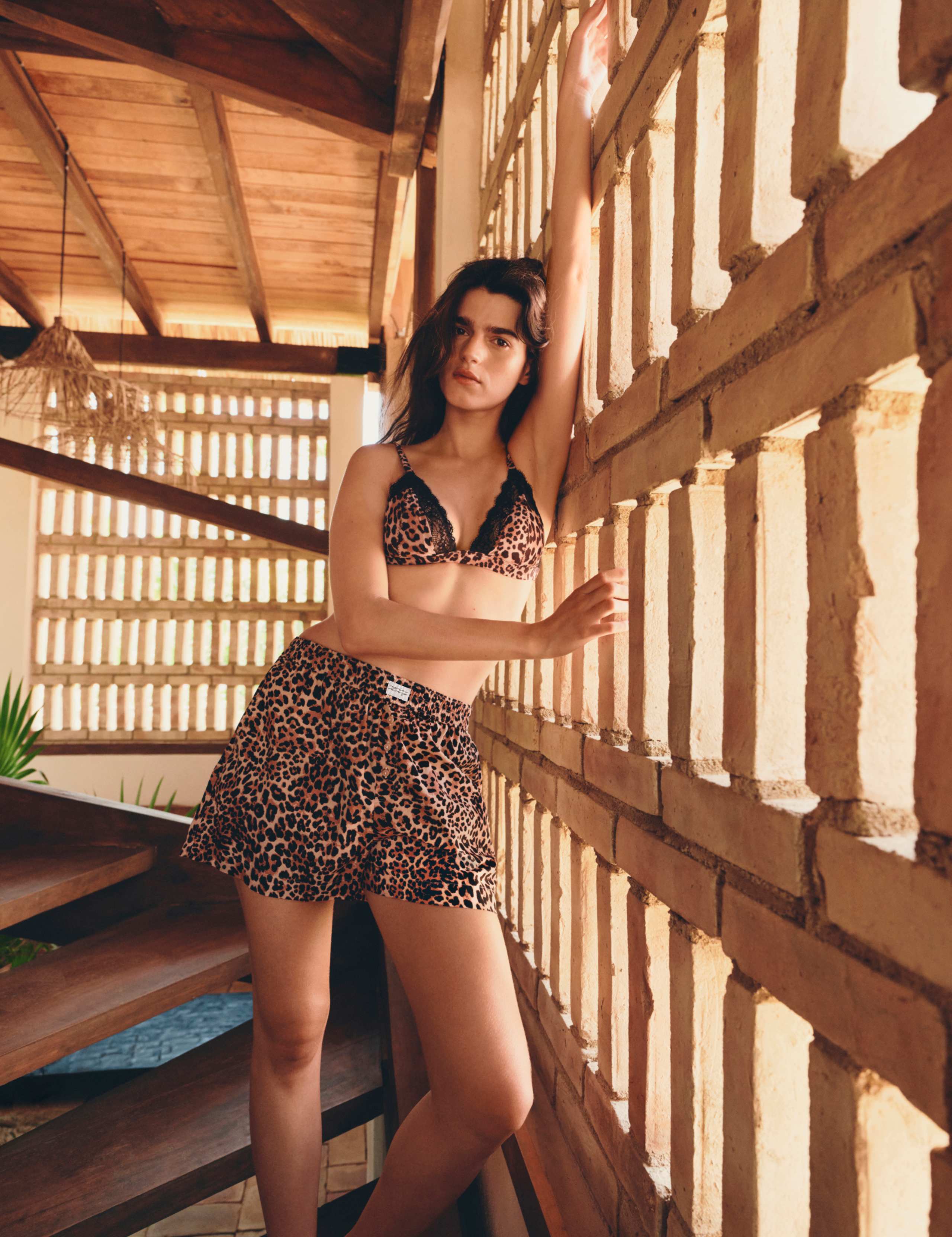 Pure Cotton Animal Print Pyjama Shorts 1 of 6