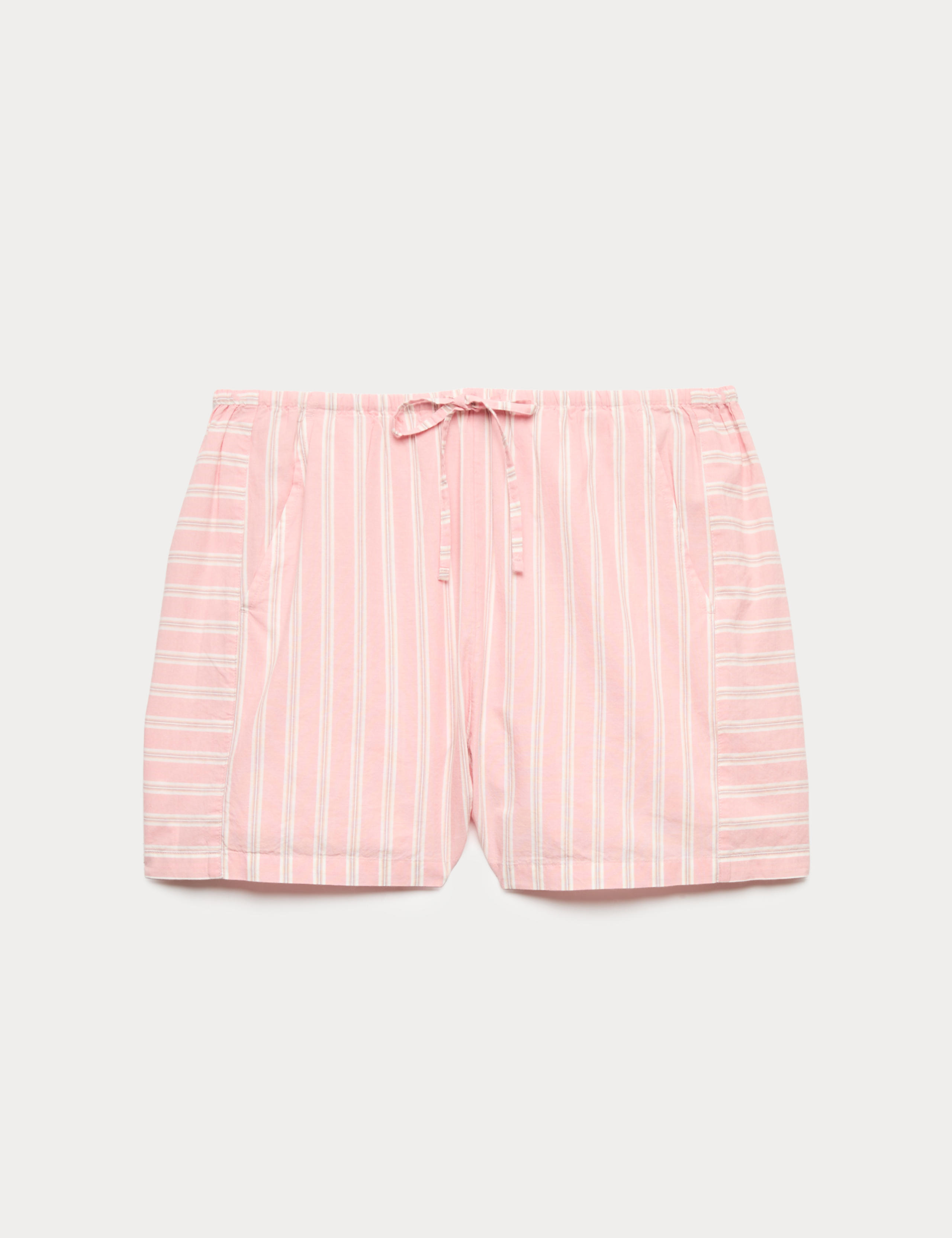 Pure Cotton Cambric Striped Pyjama Shorts 2 of 5