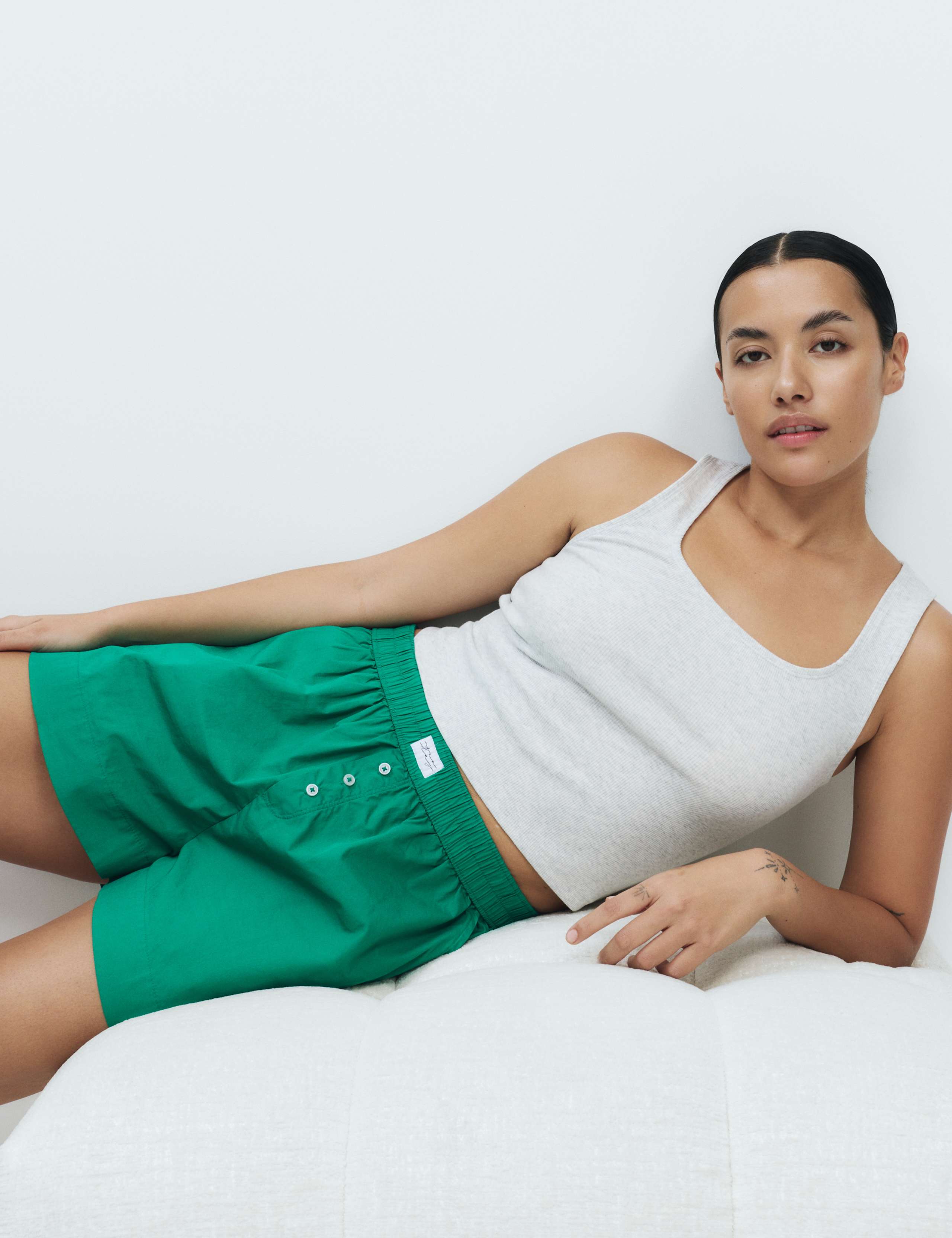 Pure Cotton Poplin Pyjama Shorts 4 of 5