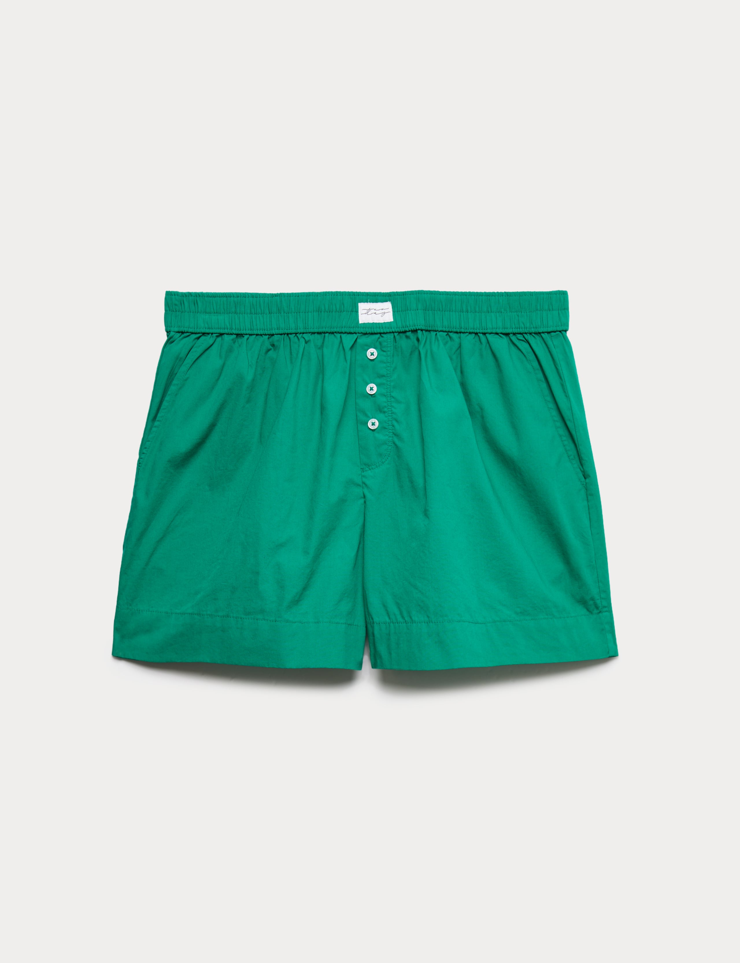 Pure Cotton Poplin Pyjama Shorts 2 of 5