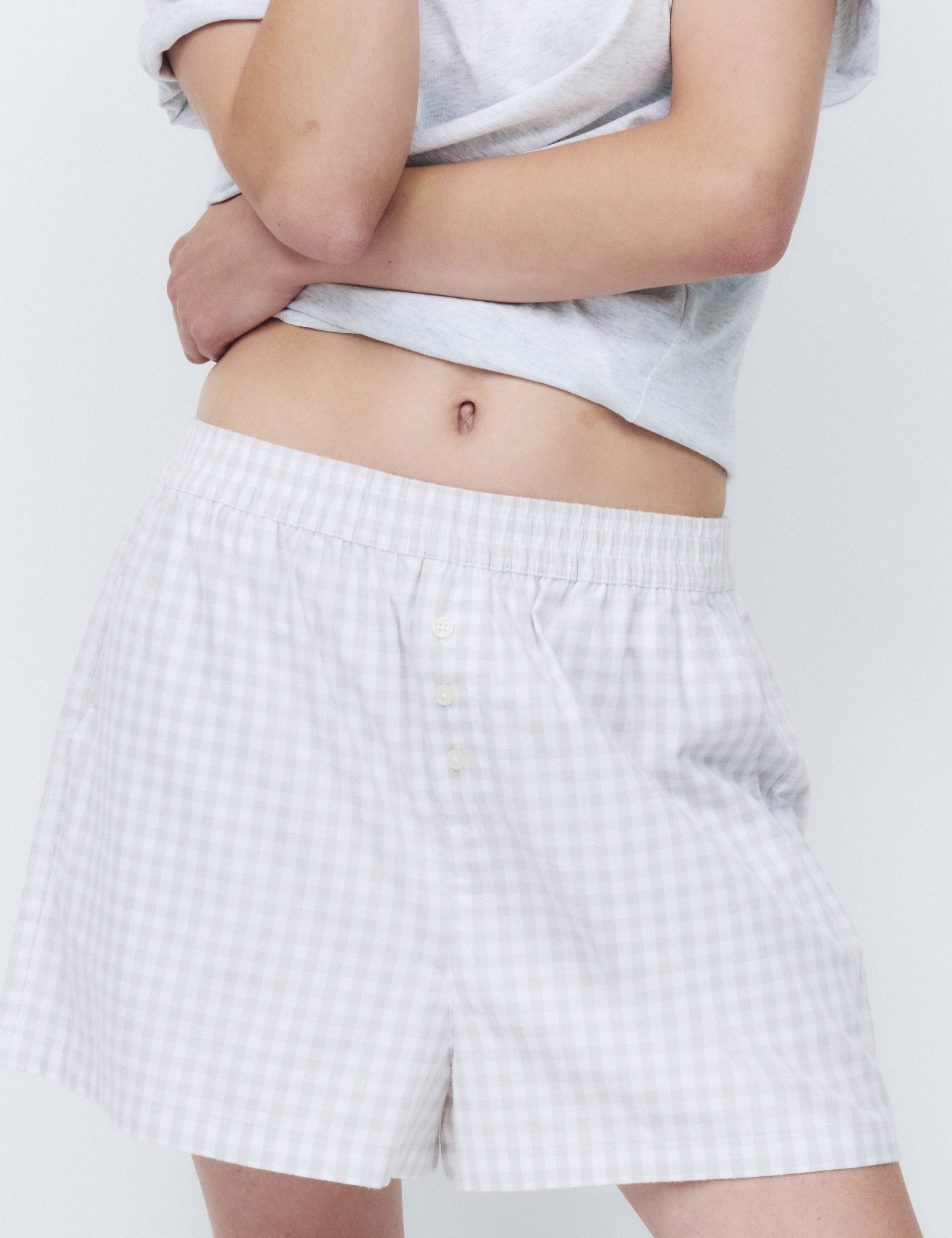 2 Pack Pure Cotton Striped Pyjama Shorts 3 of 5