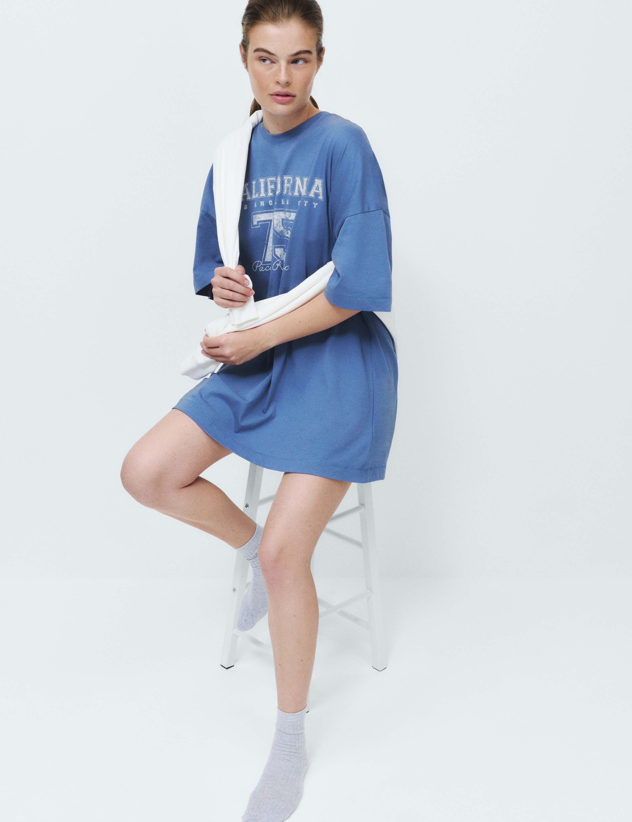 Pure Cotton Printed Oversized Nightdress 1 of 5