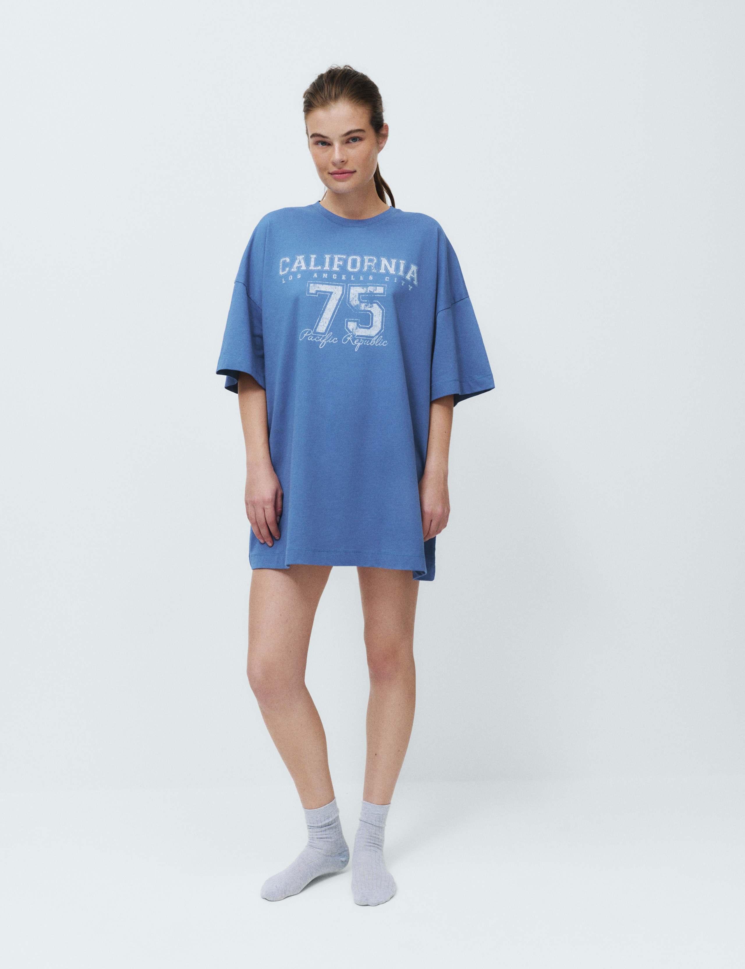 Pure Cotton Printed Oversized Nightdress 5 of 5
