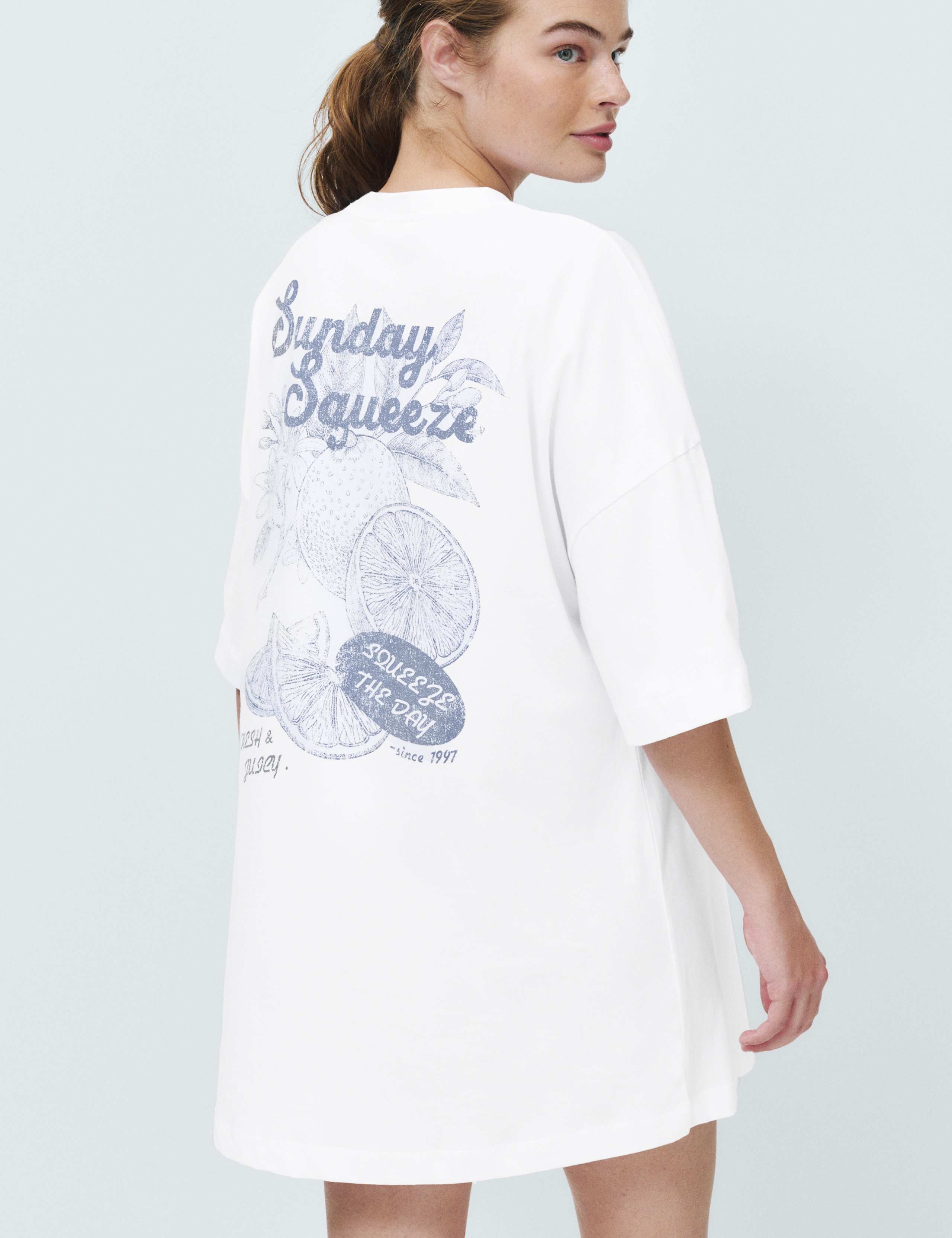 Pure Cotton Printed Oversized Nightdress 3 of 4