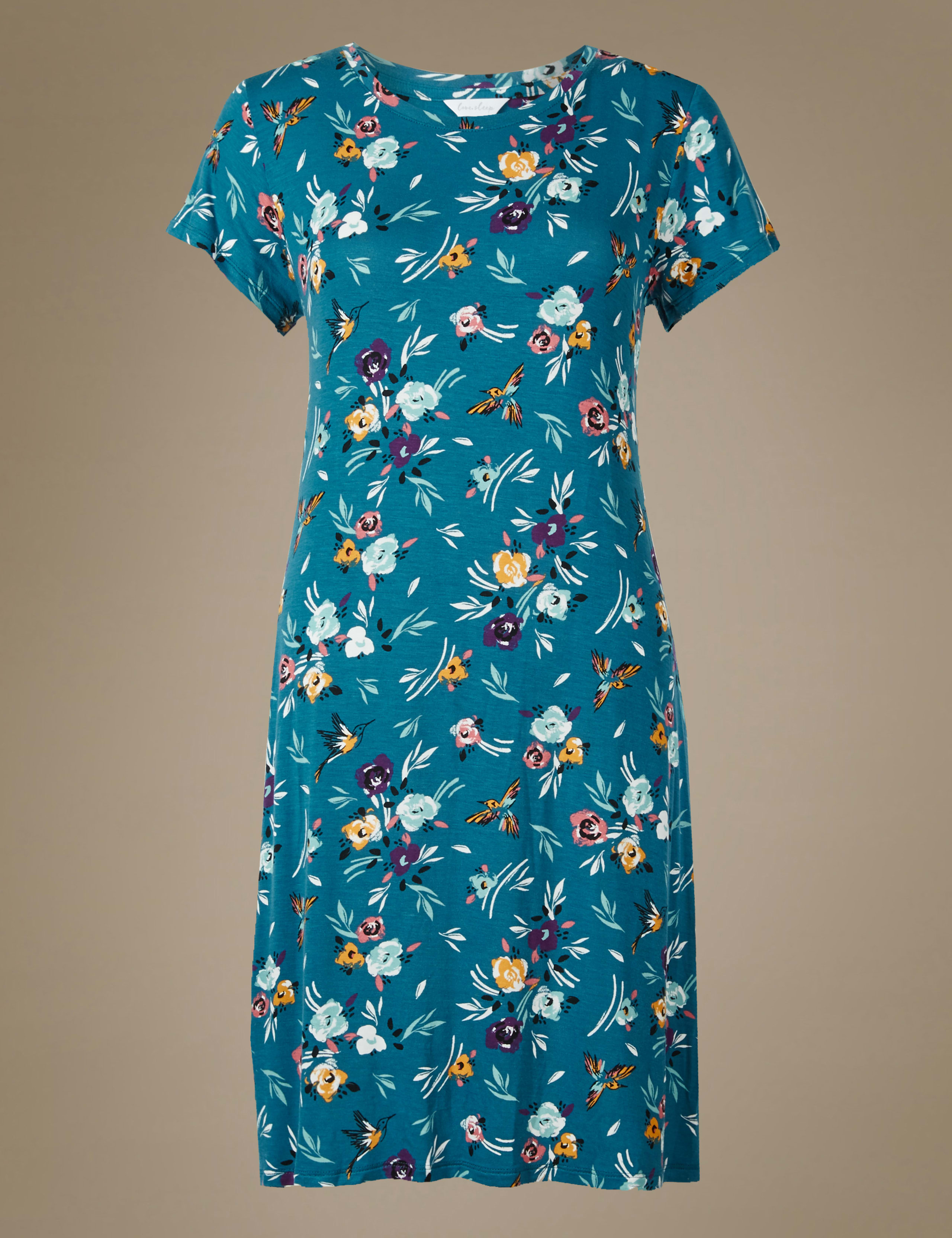 Floral Print Satin Nightdress 2 of 5