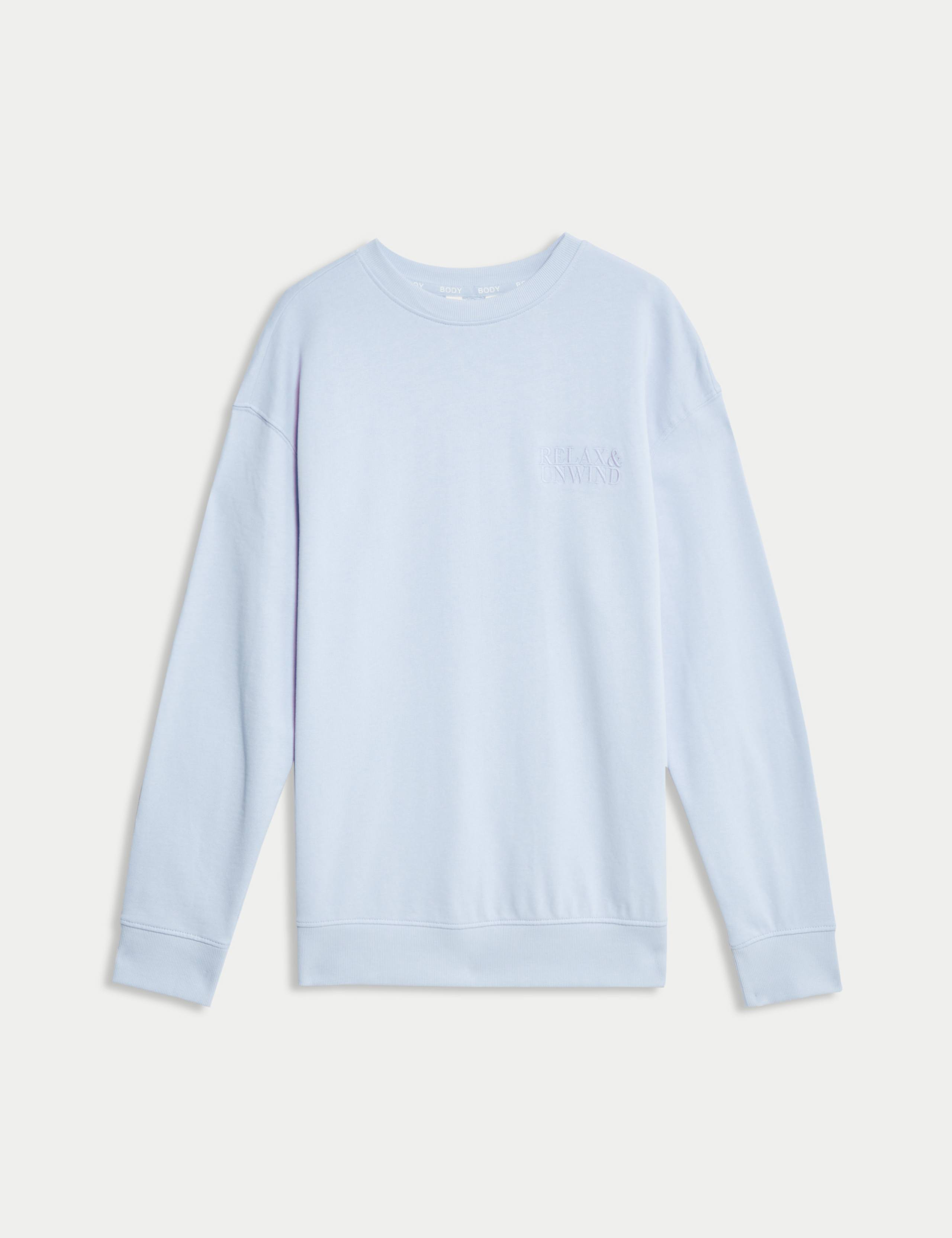 Cool Comfort™ Embroidered Lounge Sweatshirt 2 of 4