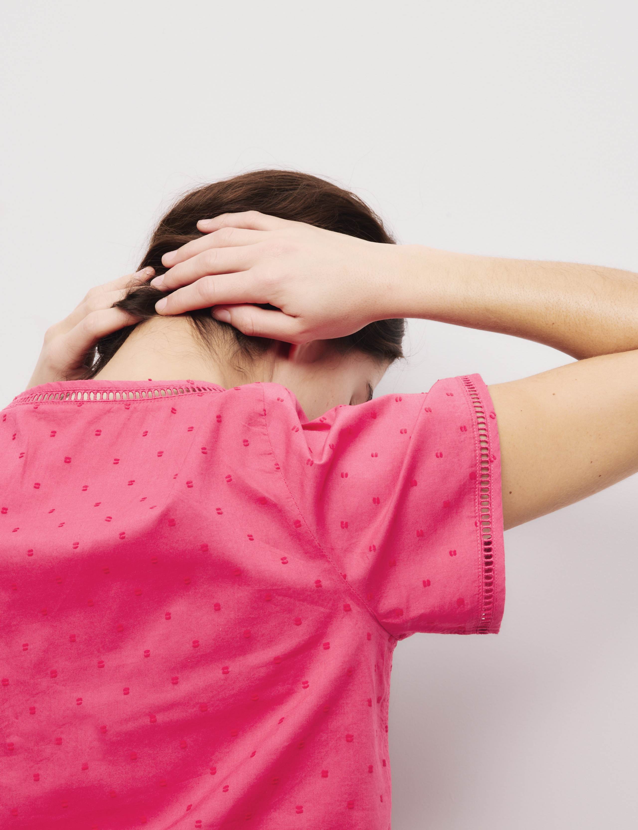 Pure Cotton Dobby Tie Front Pyjama Top 3 of 5