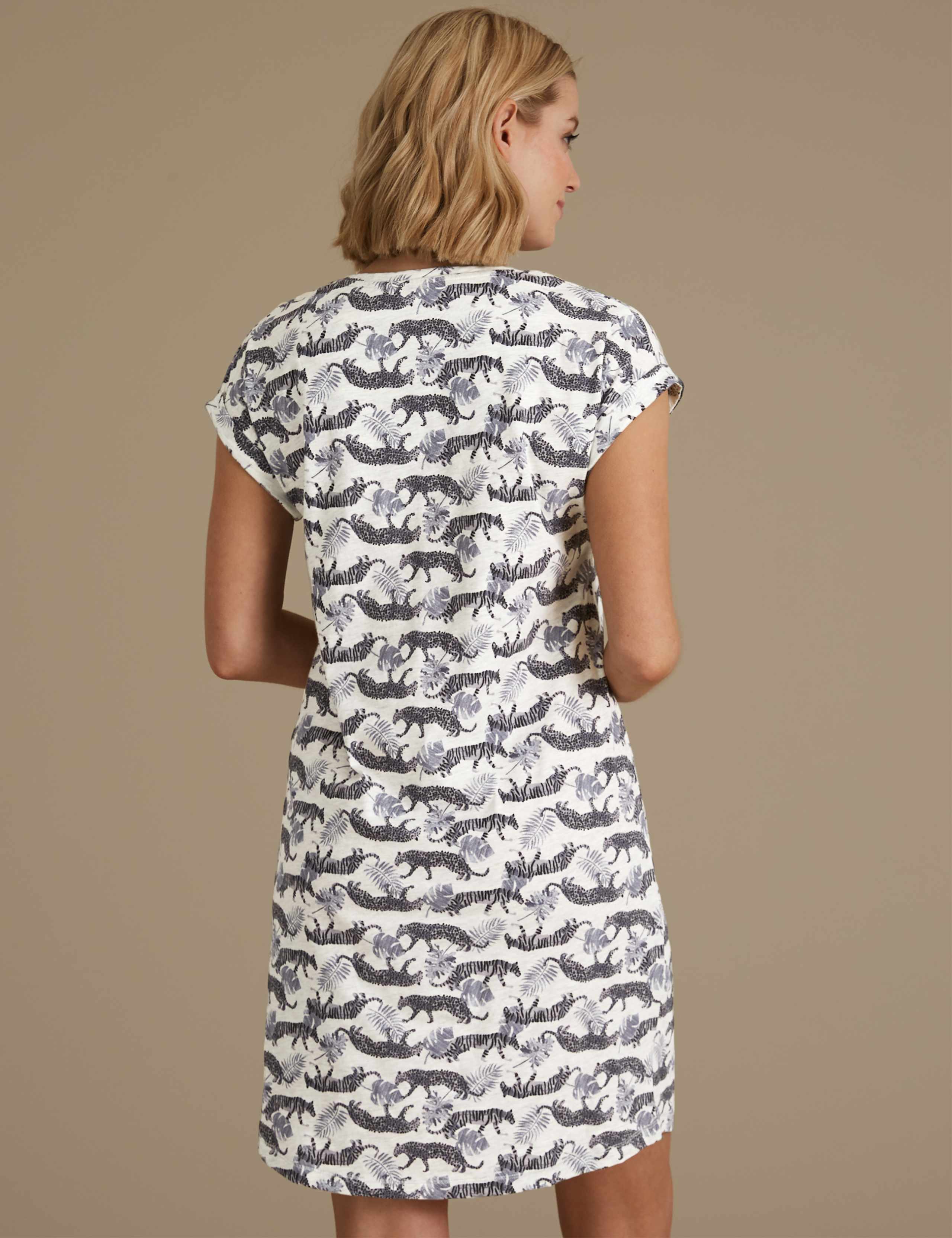 Cotton Rich Tiger Short Nightdress 3 of 7
