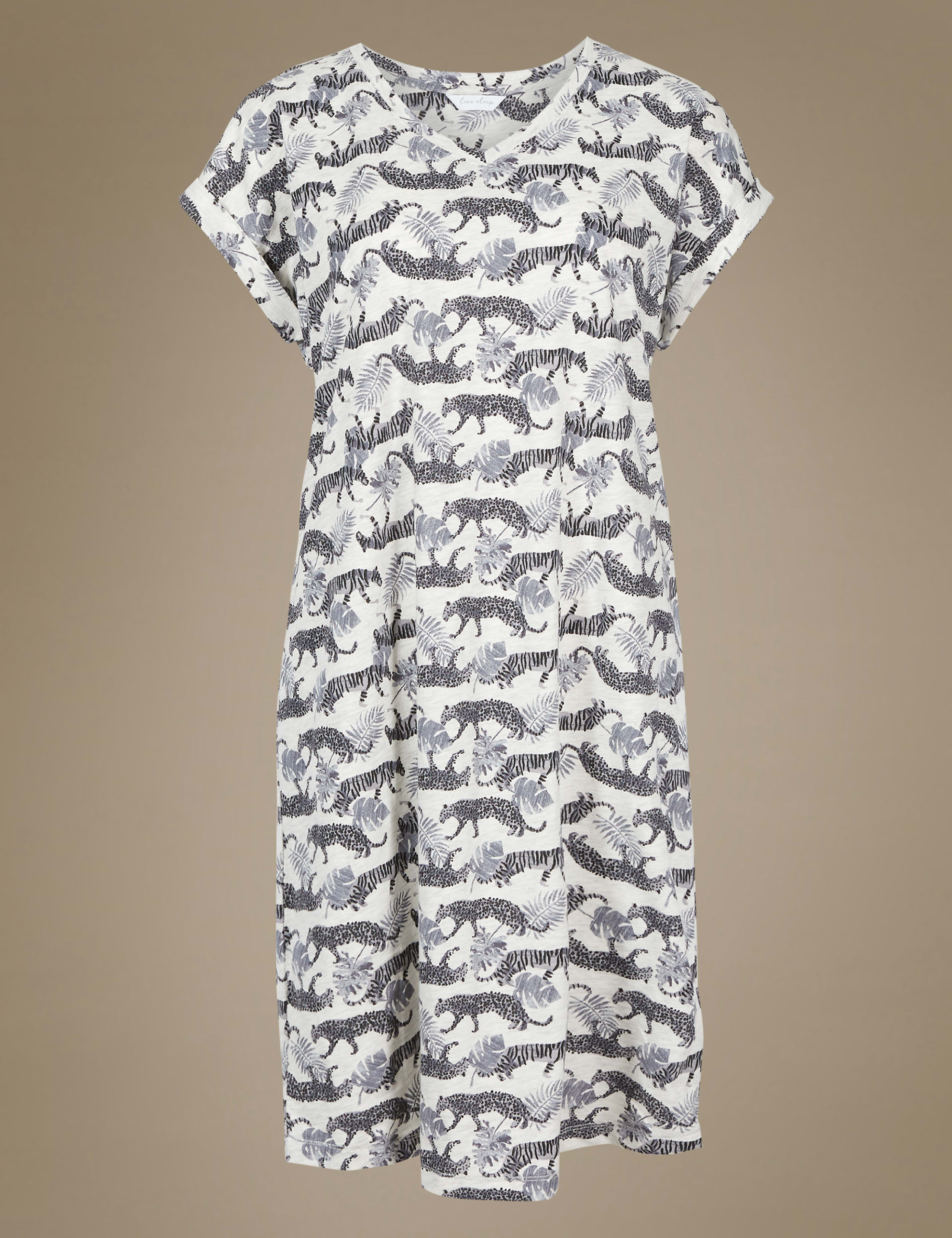 Cotton Rich Tiger Short Nightdress 2 of 7