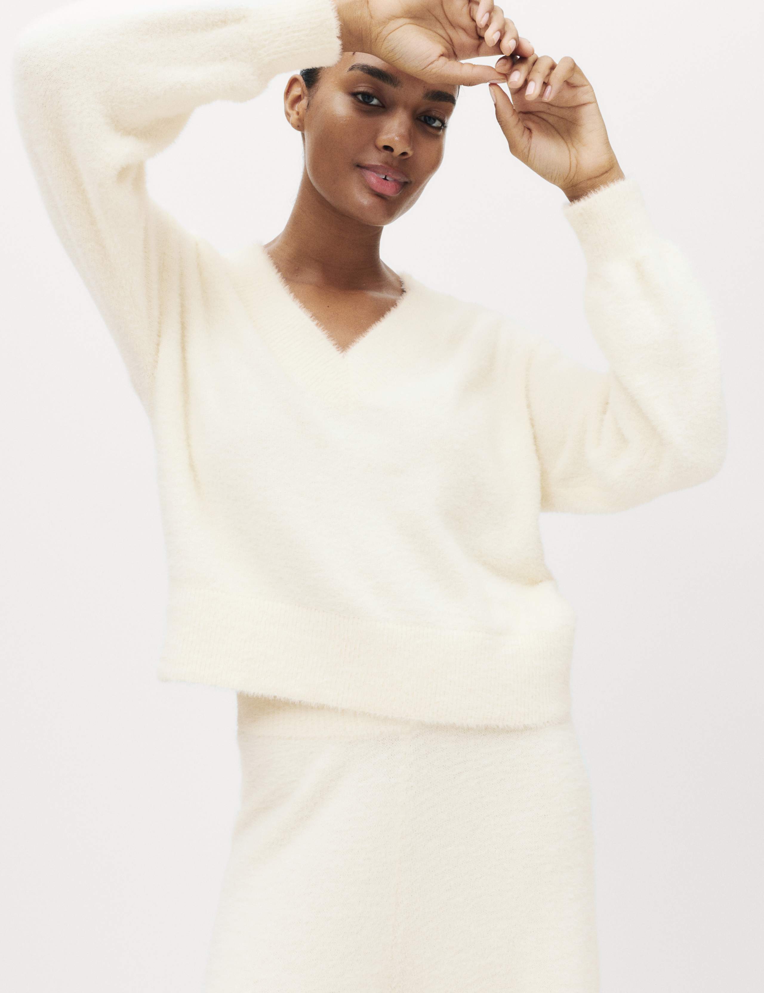 Feather Knit V-Neck Pyjama Top 3 of 5