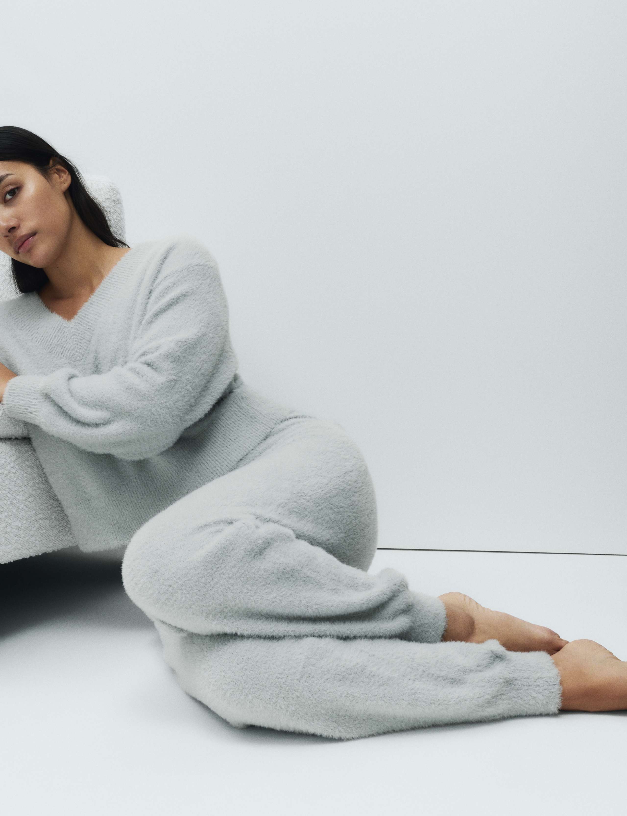 Feather Knit V-Neck Pyjama Top 3 of 4