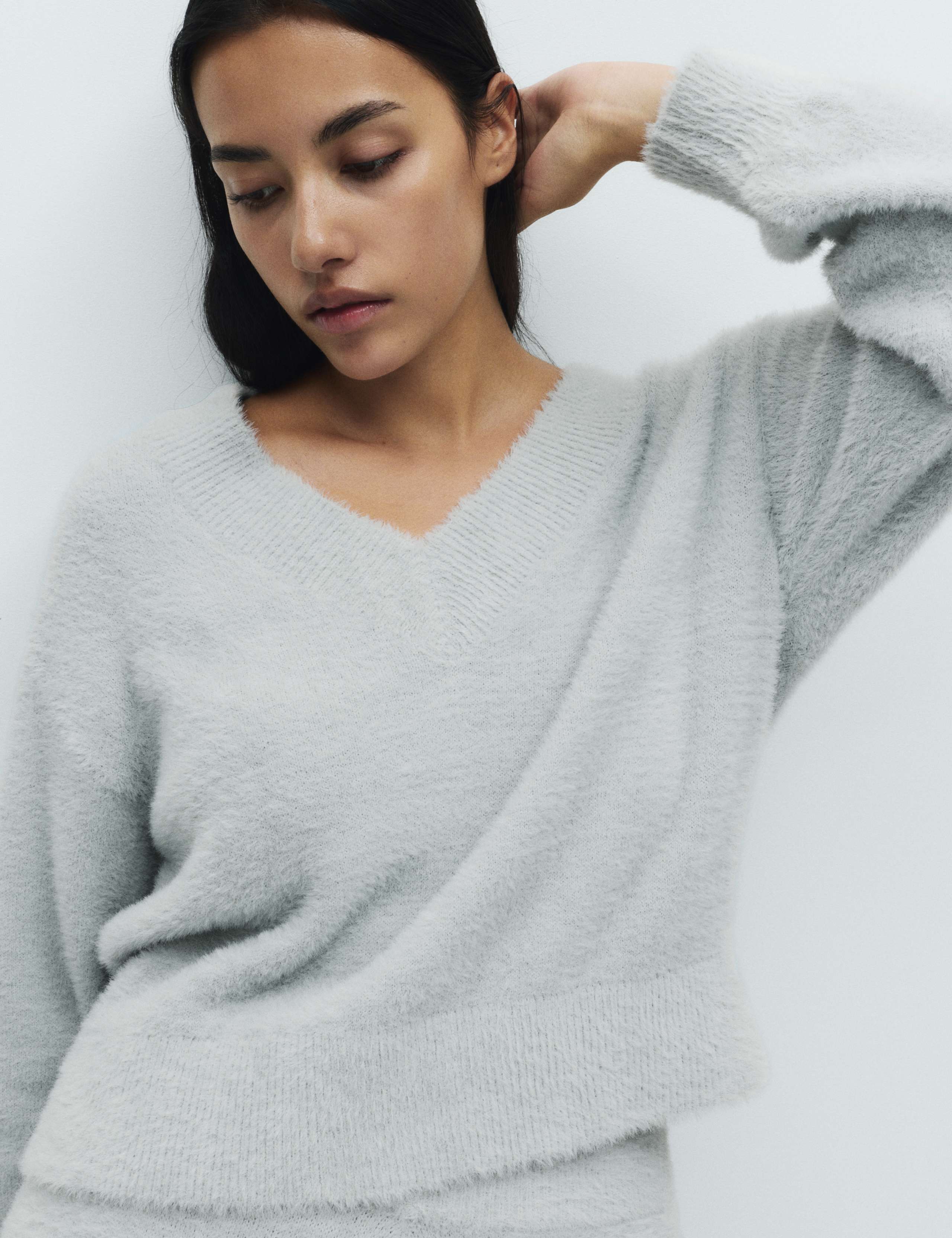 Feather Knit V-Neck Pyjama Top 4 of 4