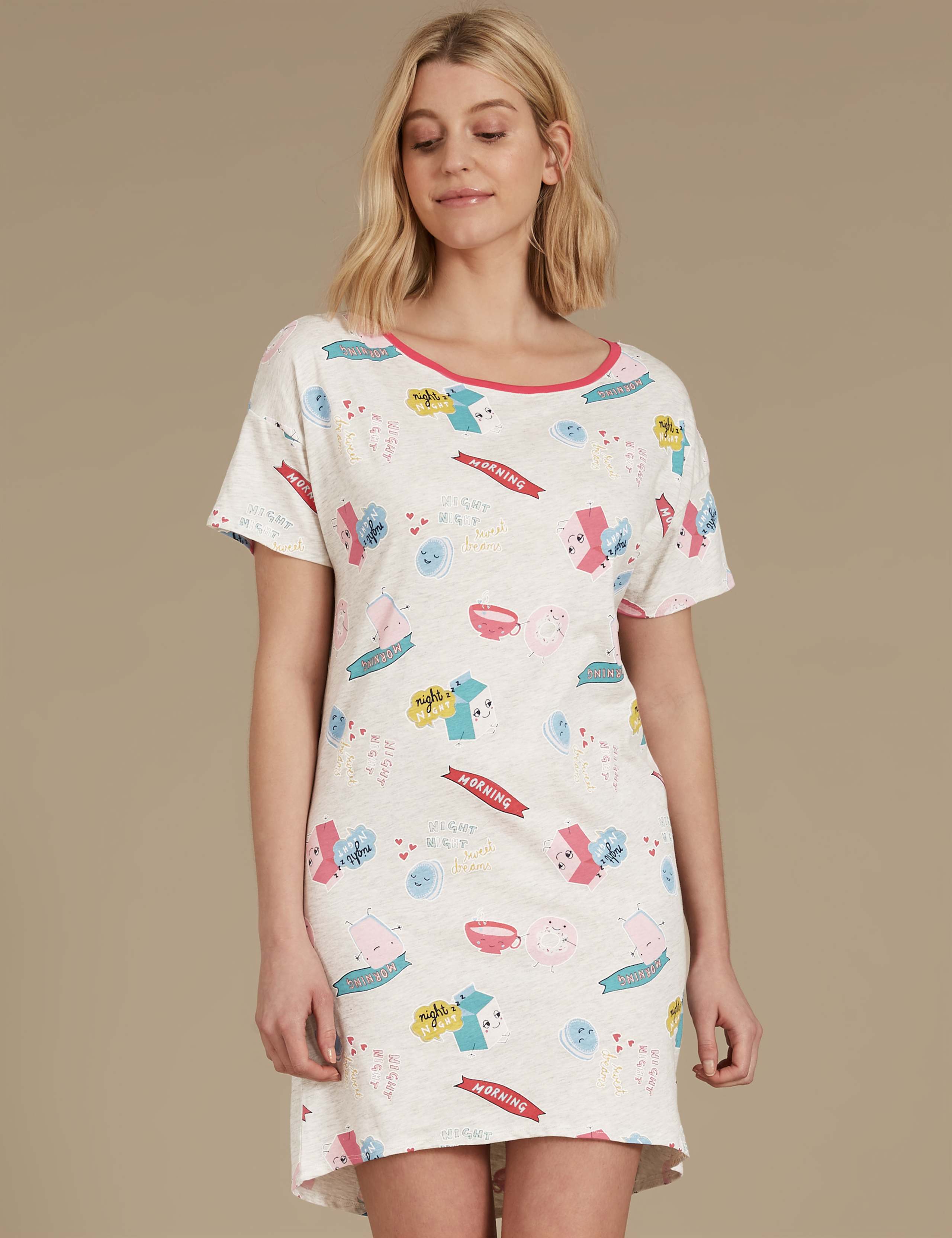 All Over Print Short Nightdress 1 of 4