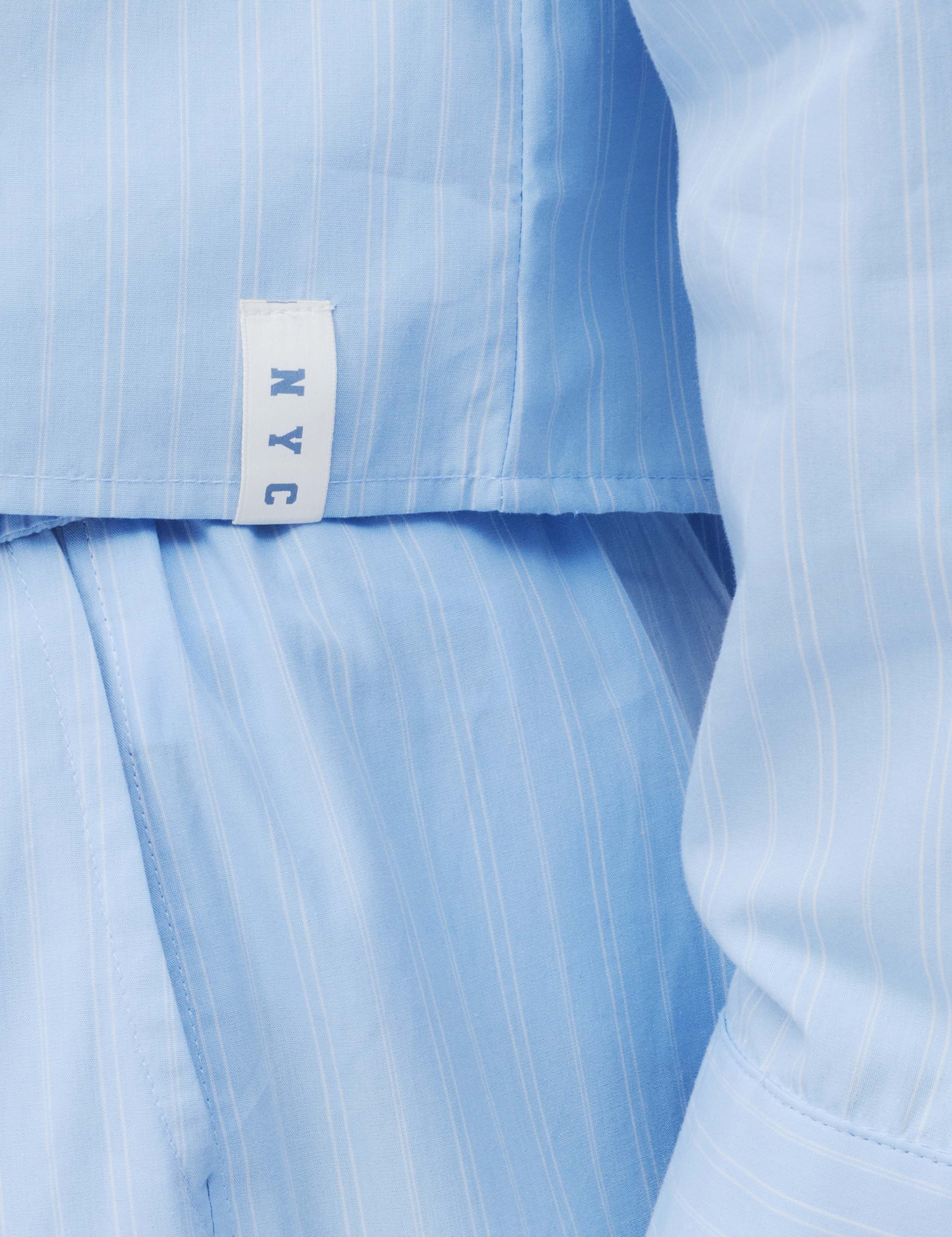 Pure Cotton Striped Cropped Pyjama Shirt 5 of 6