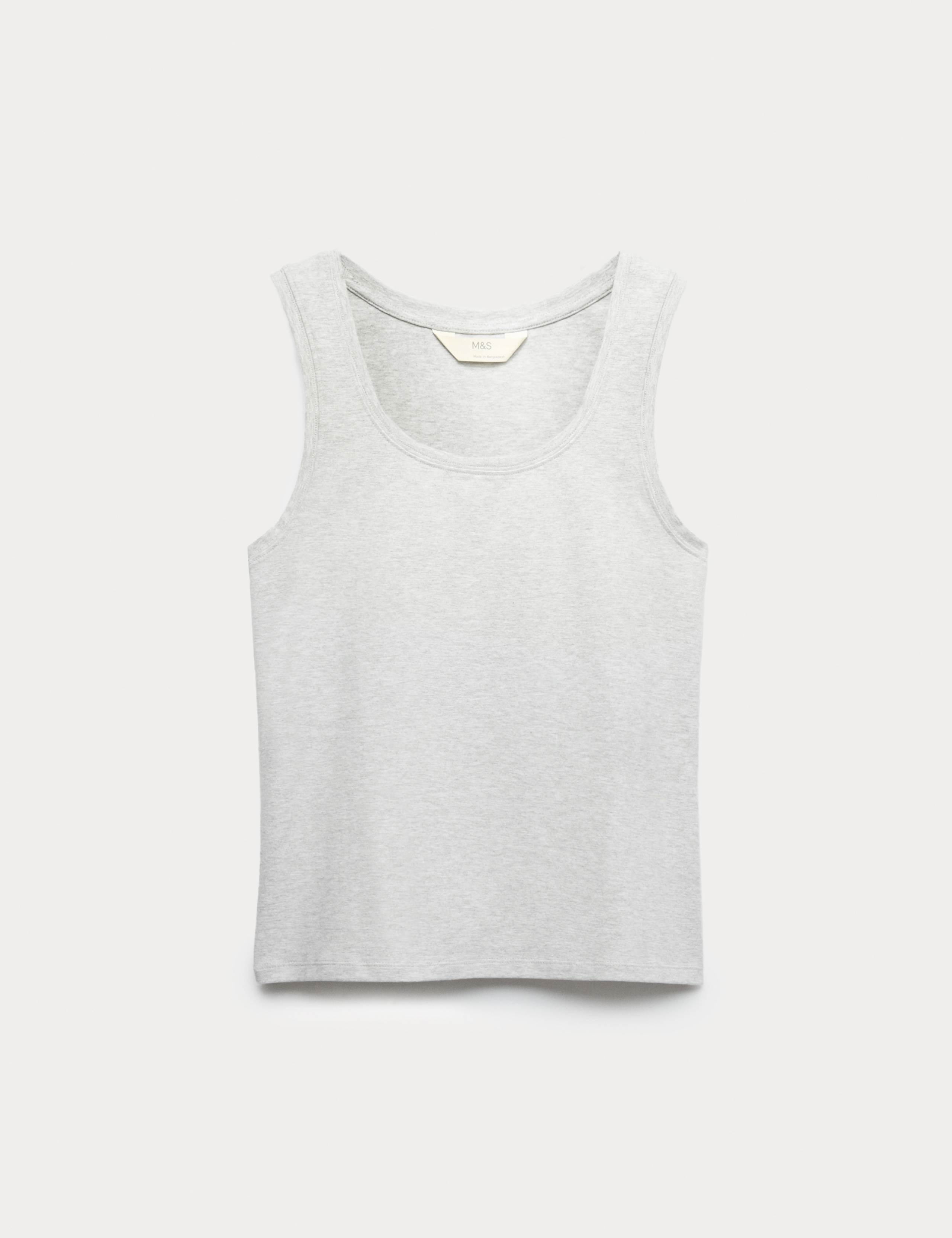 Cotton Rich Pyjama Vest 1 of 1