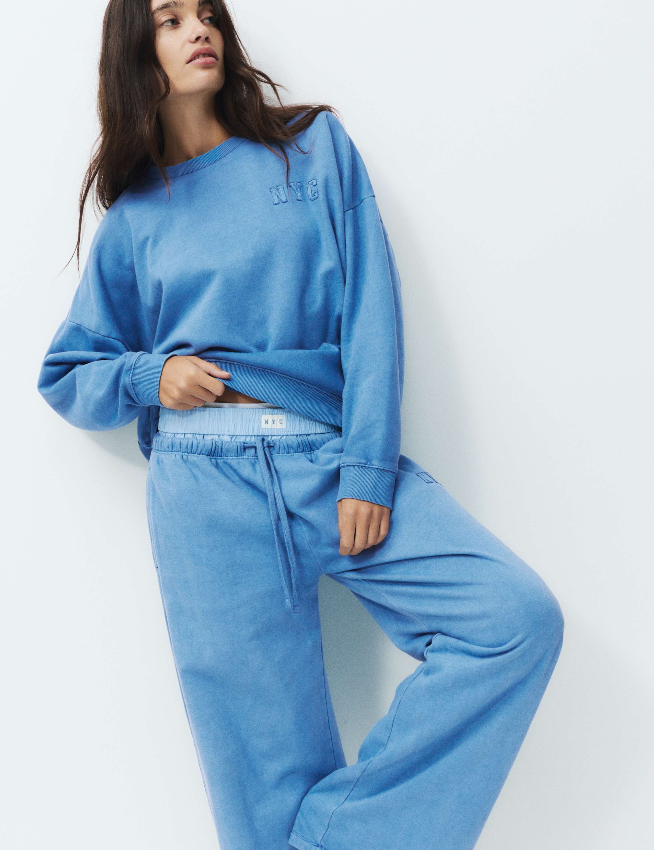 Cotton Rich Brushback Lounge Sweatshirt 5 of 5