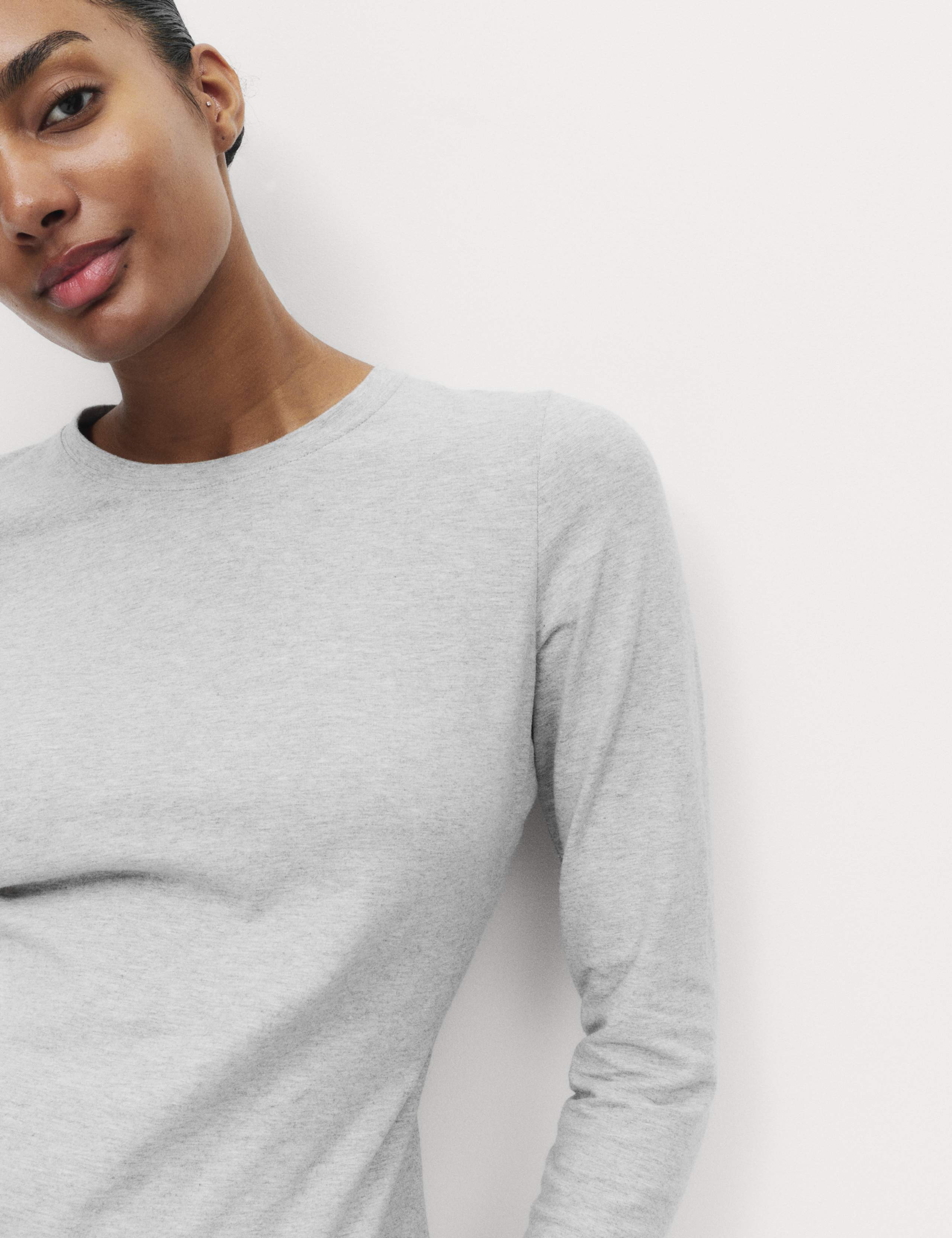 Cotton Rich Long Sleeve Pyjama Top 4 of 4