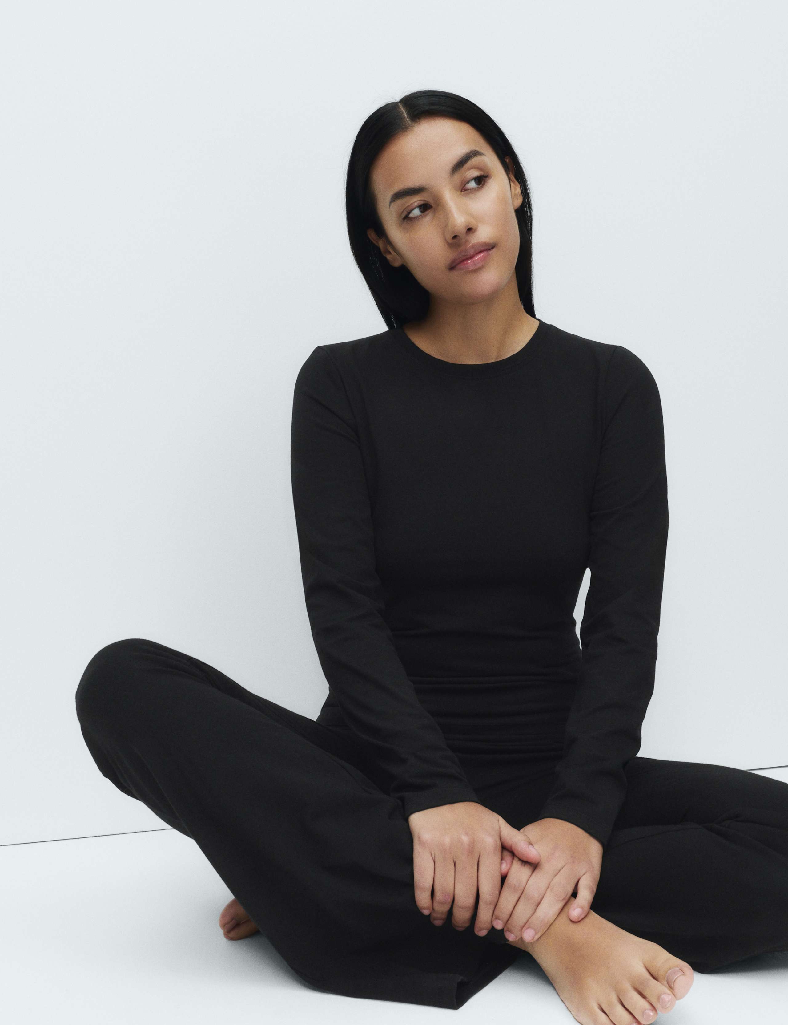 Cotton Rich Long Sleeve Pyjama Top 3 of 4