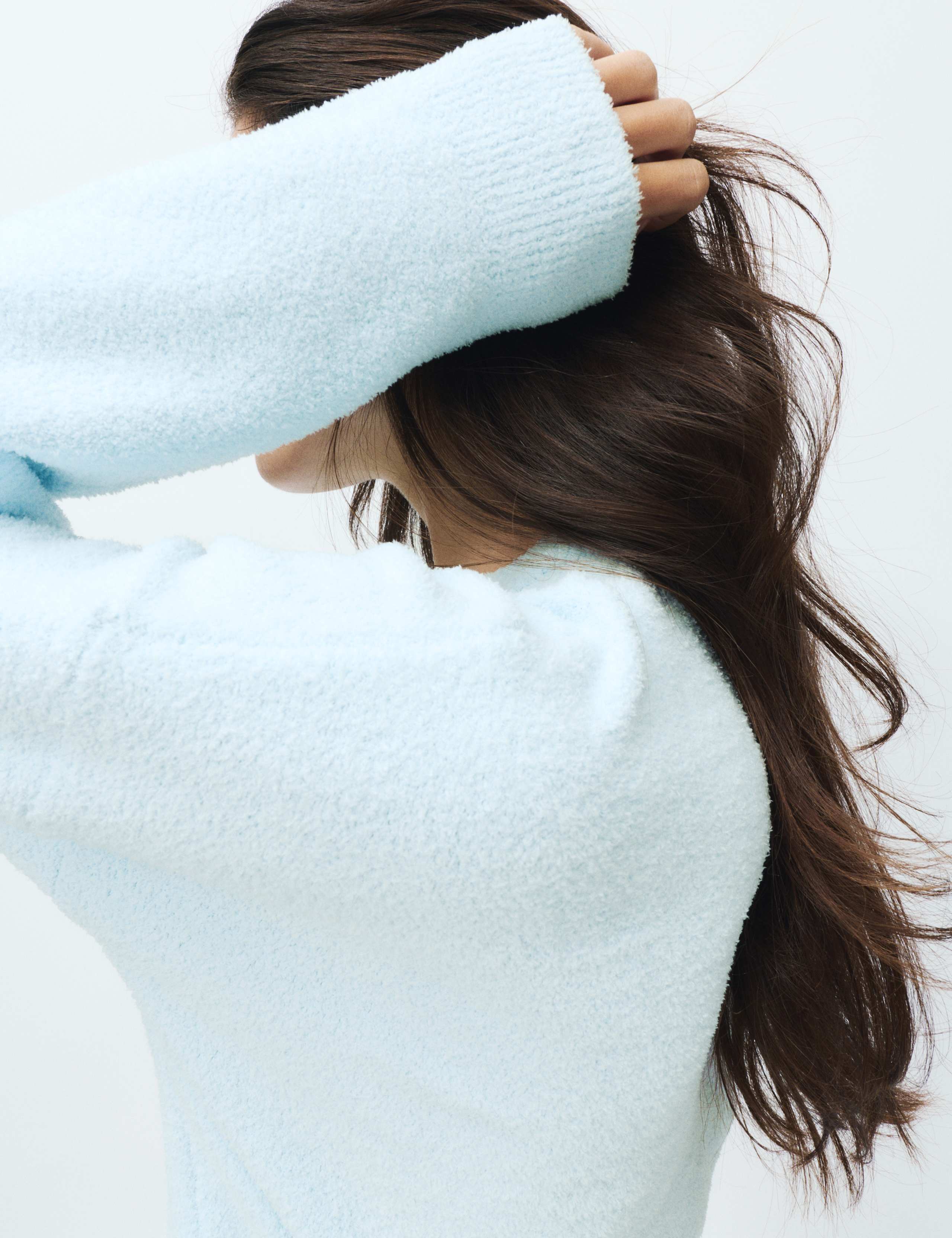 Cosy Bouclé Knitted Lounge Sweatshirt 3 of 4