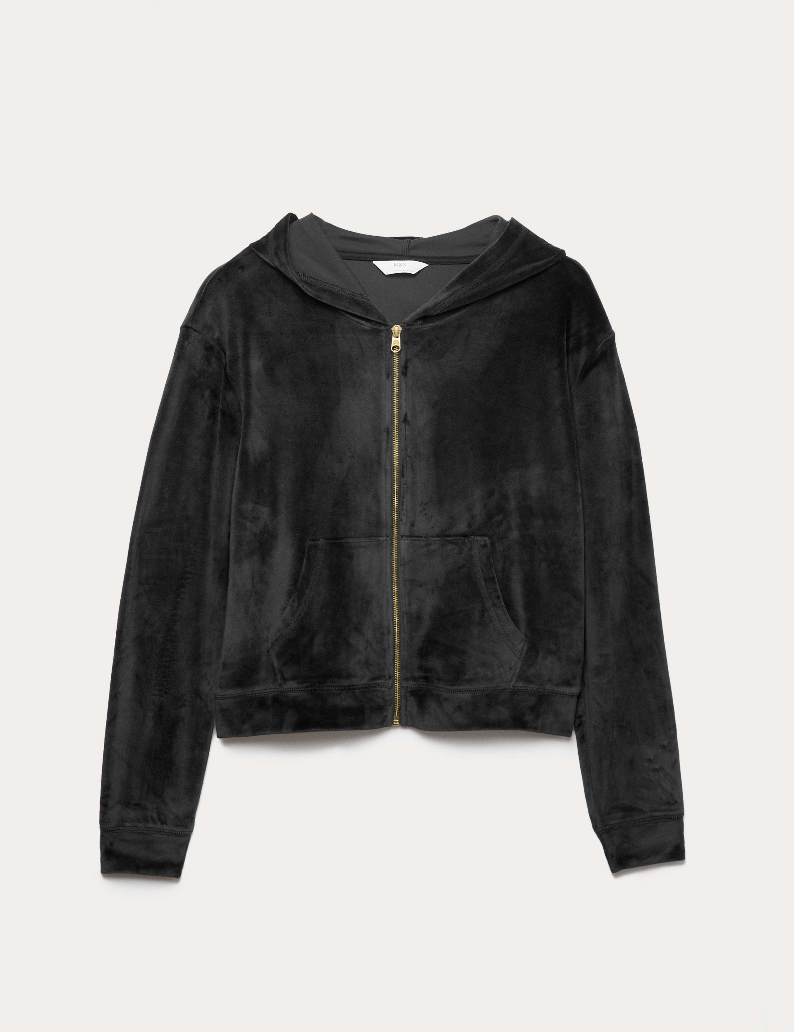 Velour Zip Lounge Hoodie 2 of 4