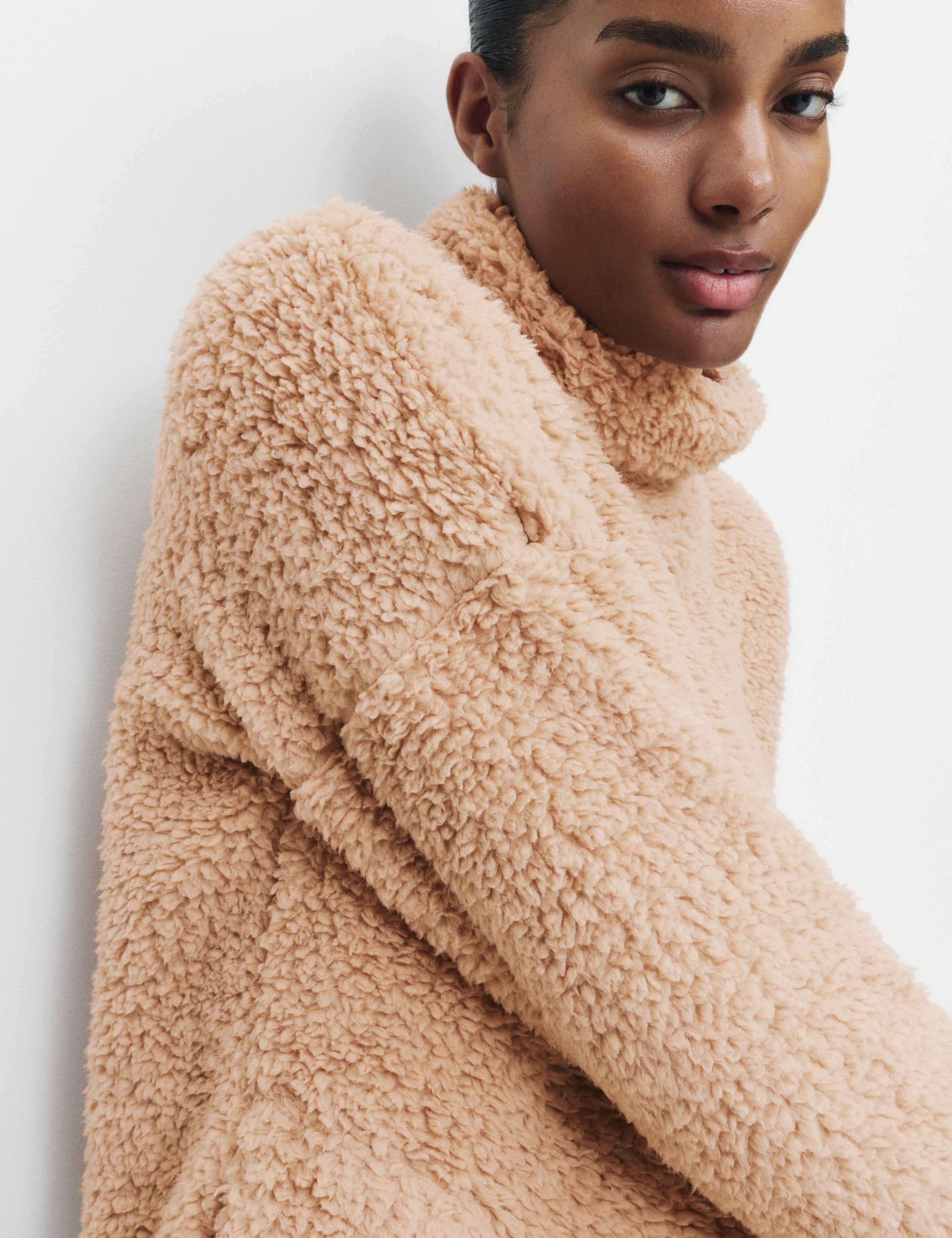 Teddy Borg Funnel Neck Lounge Sweatshirt 3 of 5