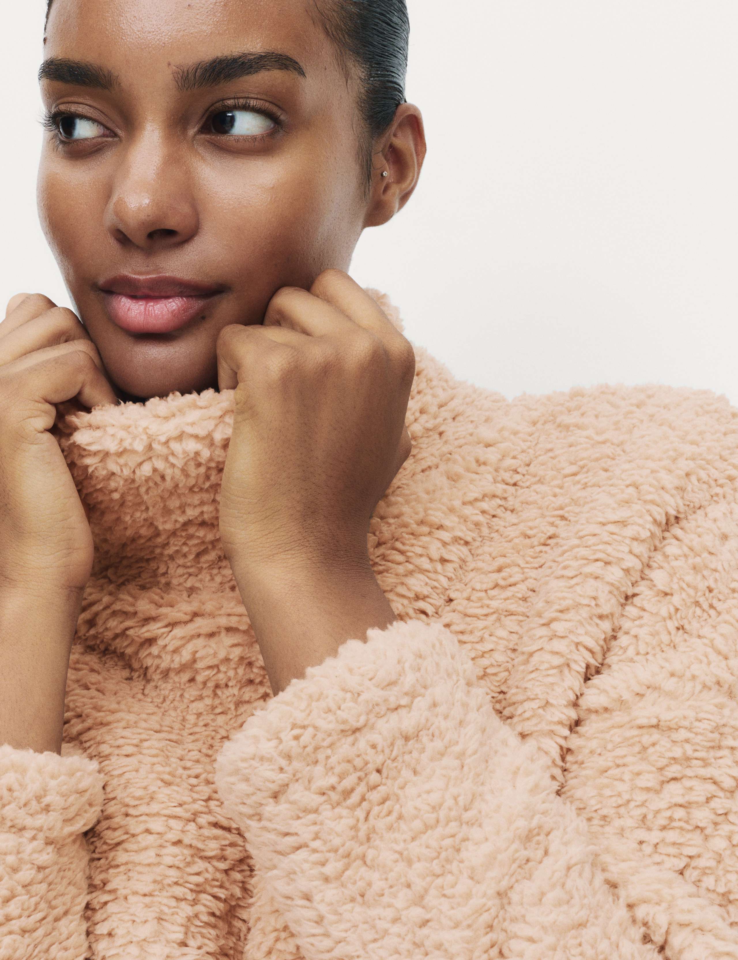 Teddy Borg Funnel Neck Lounge Sweatshirt 5 of 5