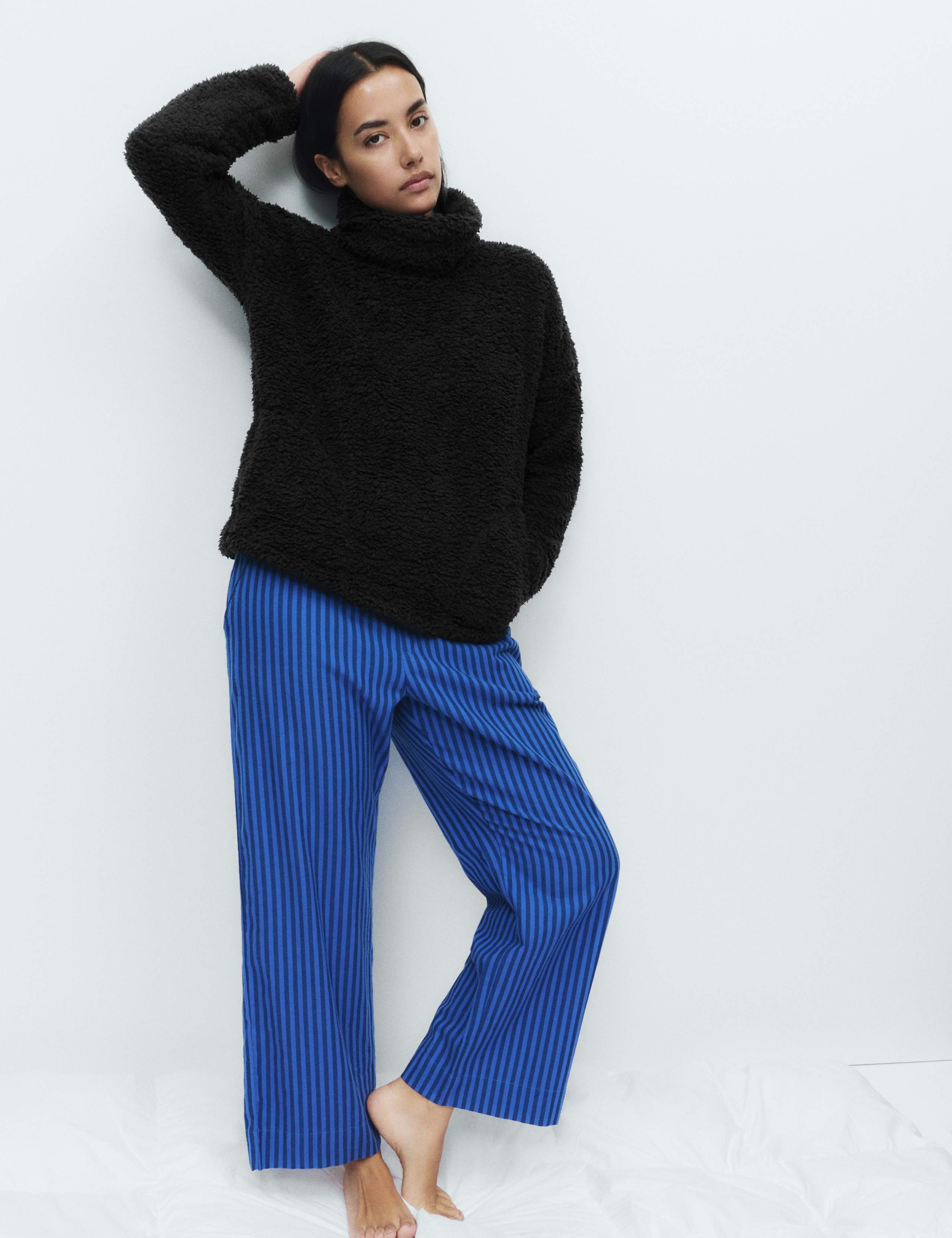 Teddy Borg Funnel Neck Lounge Sweatshirt 3 of 5