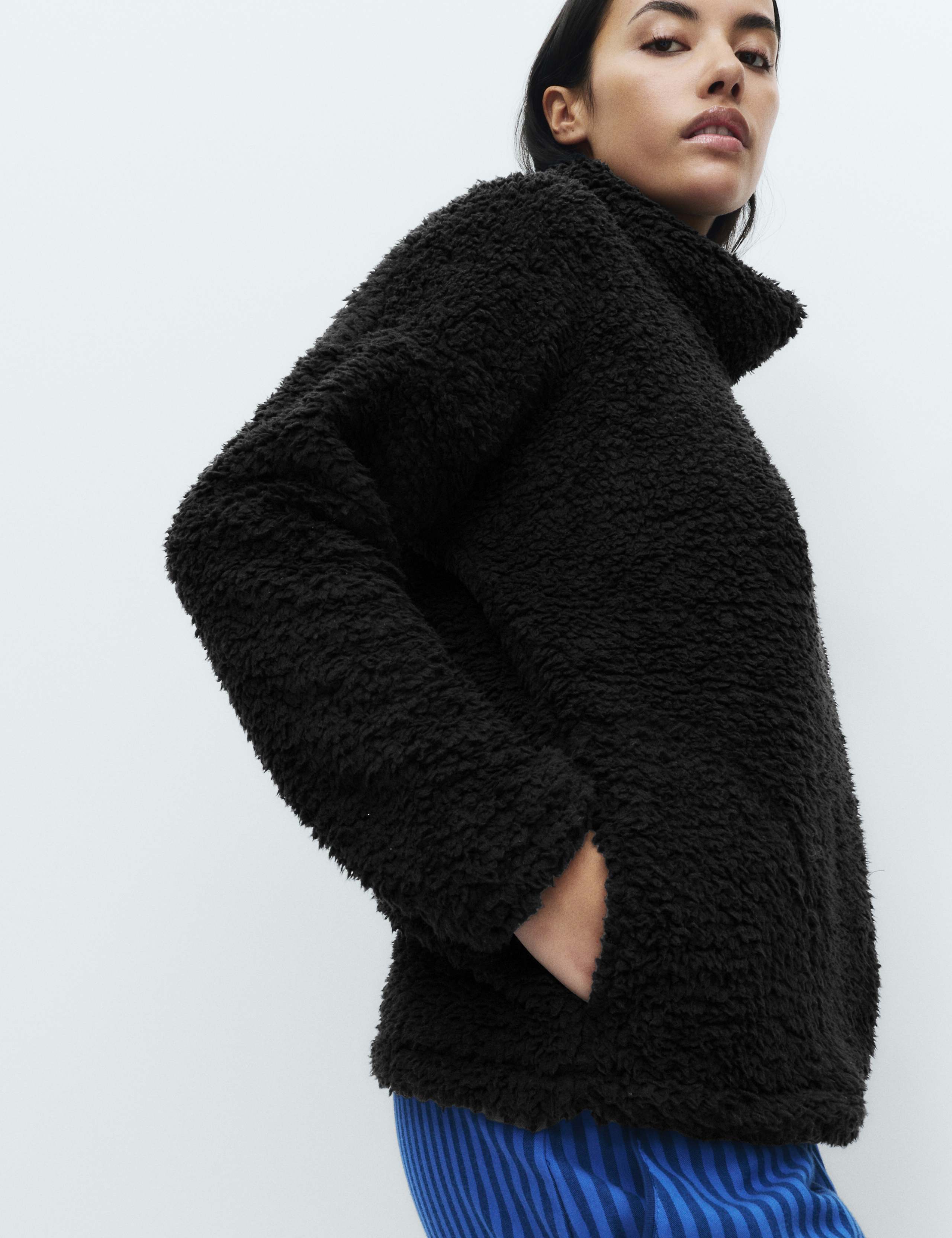 Teddy Borg Funnel Neck Lounge Sweatshirt 4 of 5