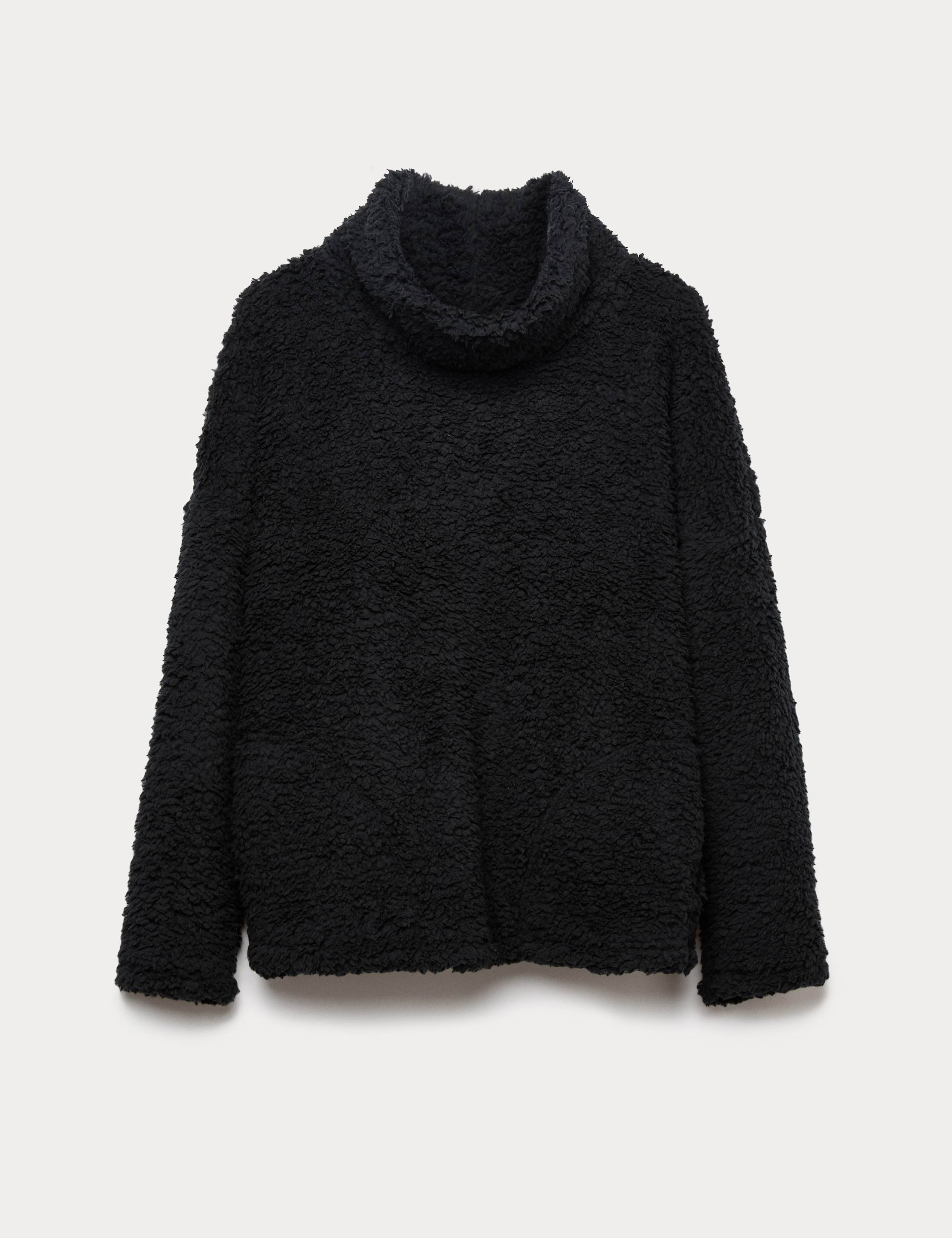 Teddy Borg Funnel Neck Lounge Sweatshirt 2 of 5