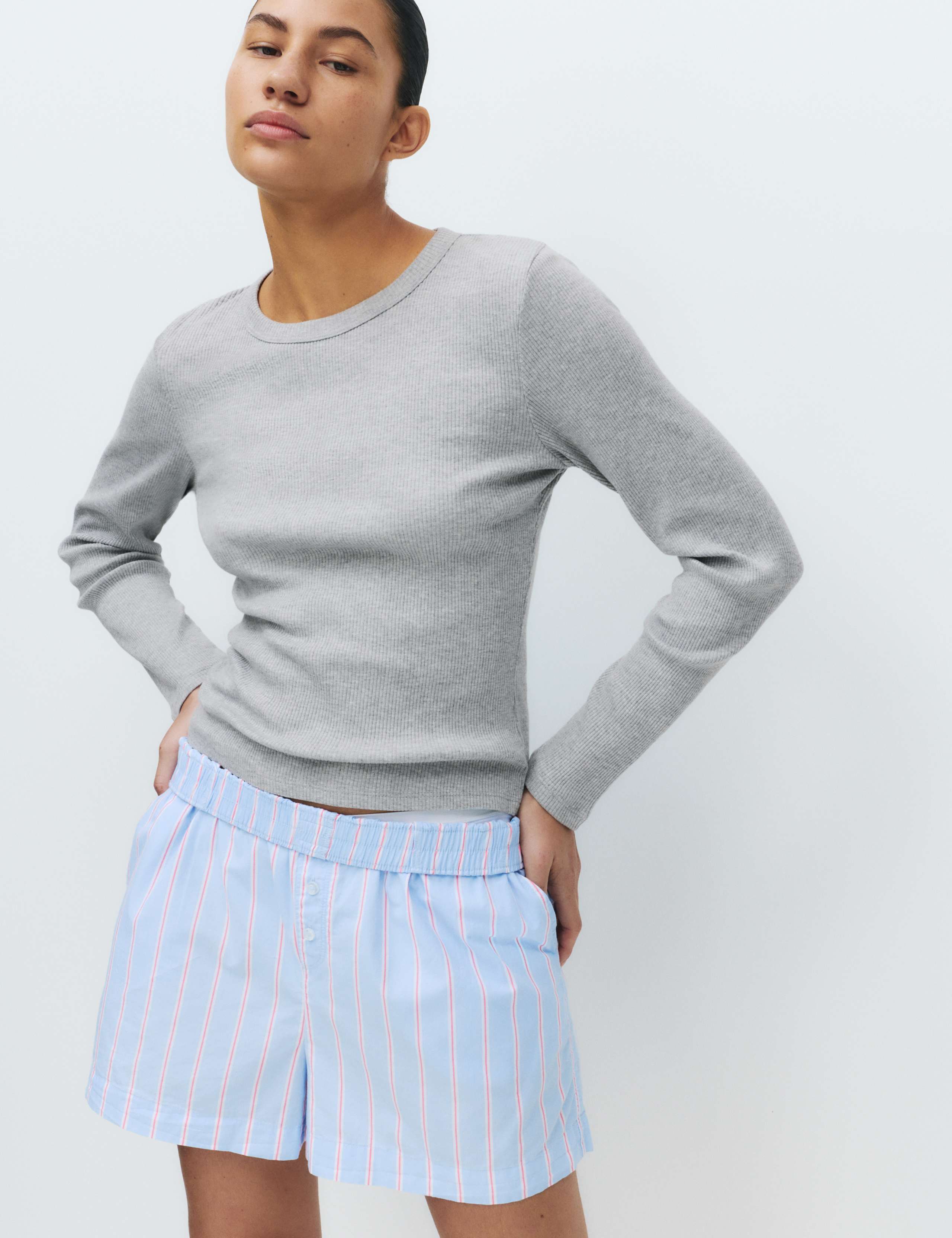 Cool Comfort™ Cotton Modal Rib Pyjama Top 4 of 4