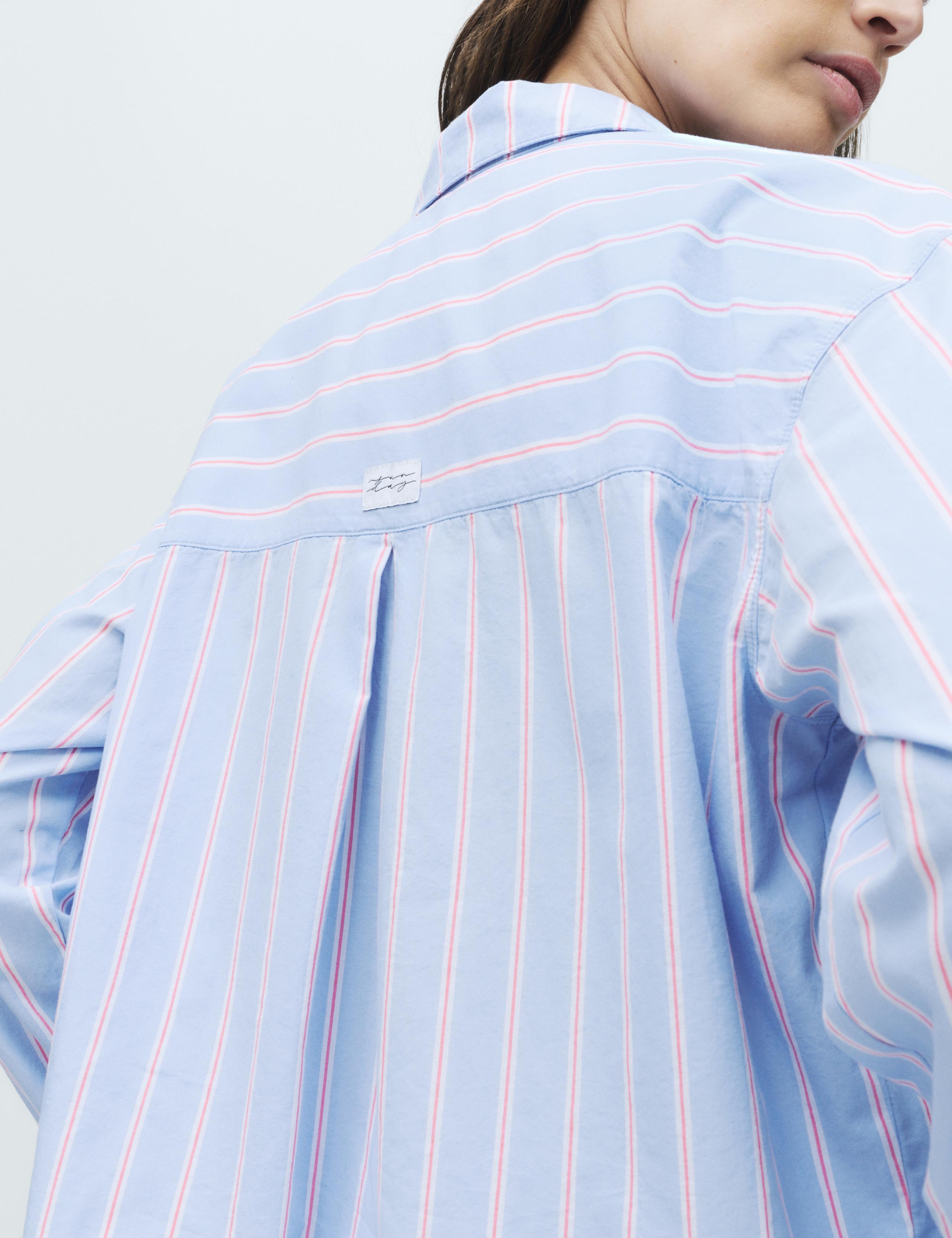 Pure Cotton Striped Cropped Pyjama Top 3 of 6