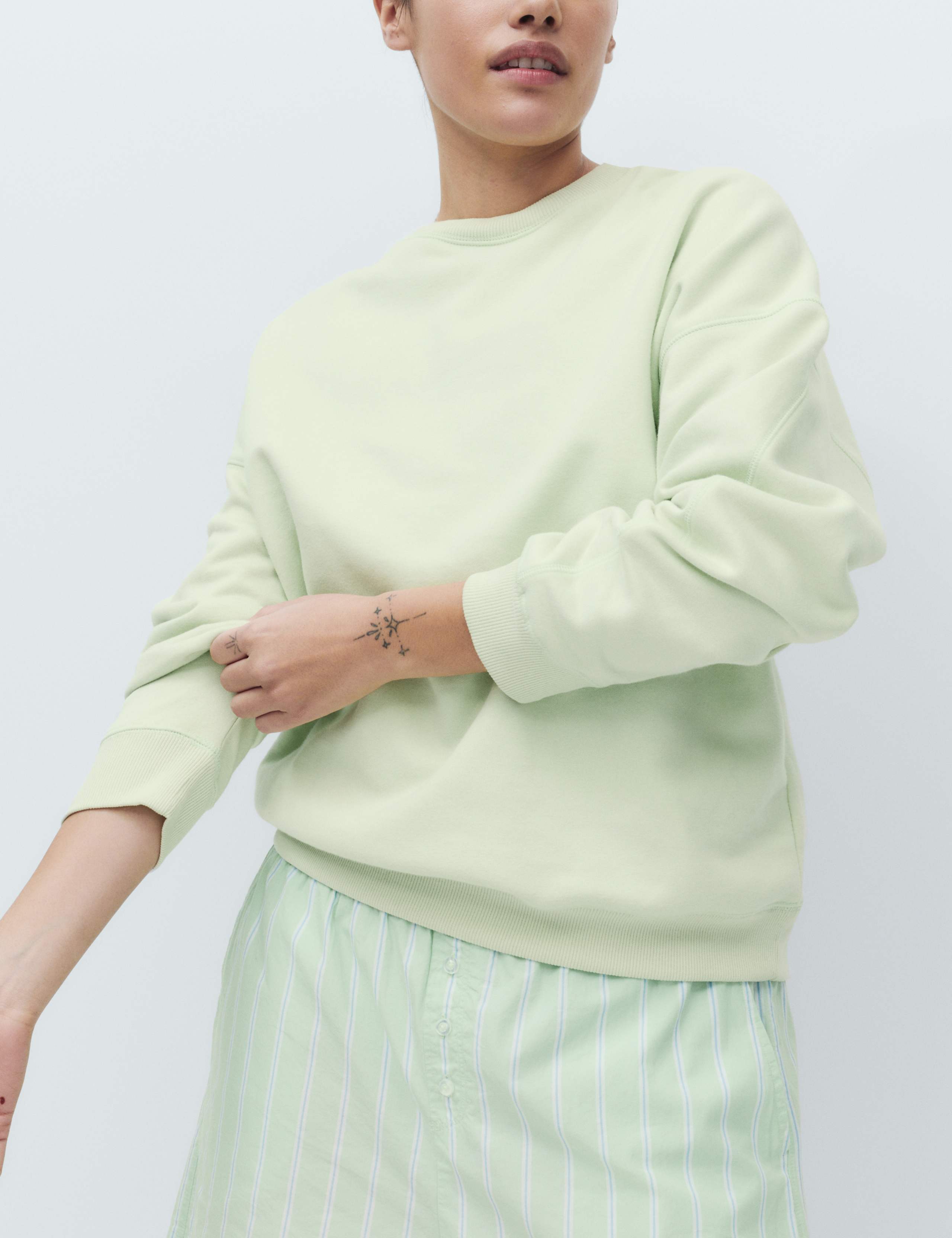 Cotton Rich Brushback Sweatshirt 3 of 4