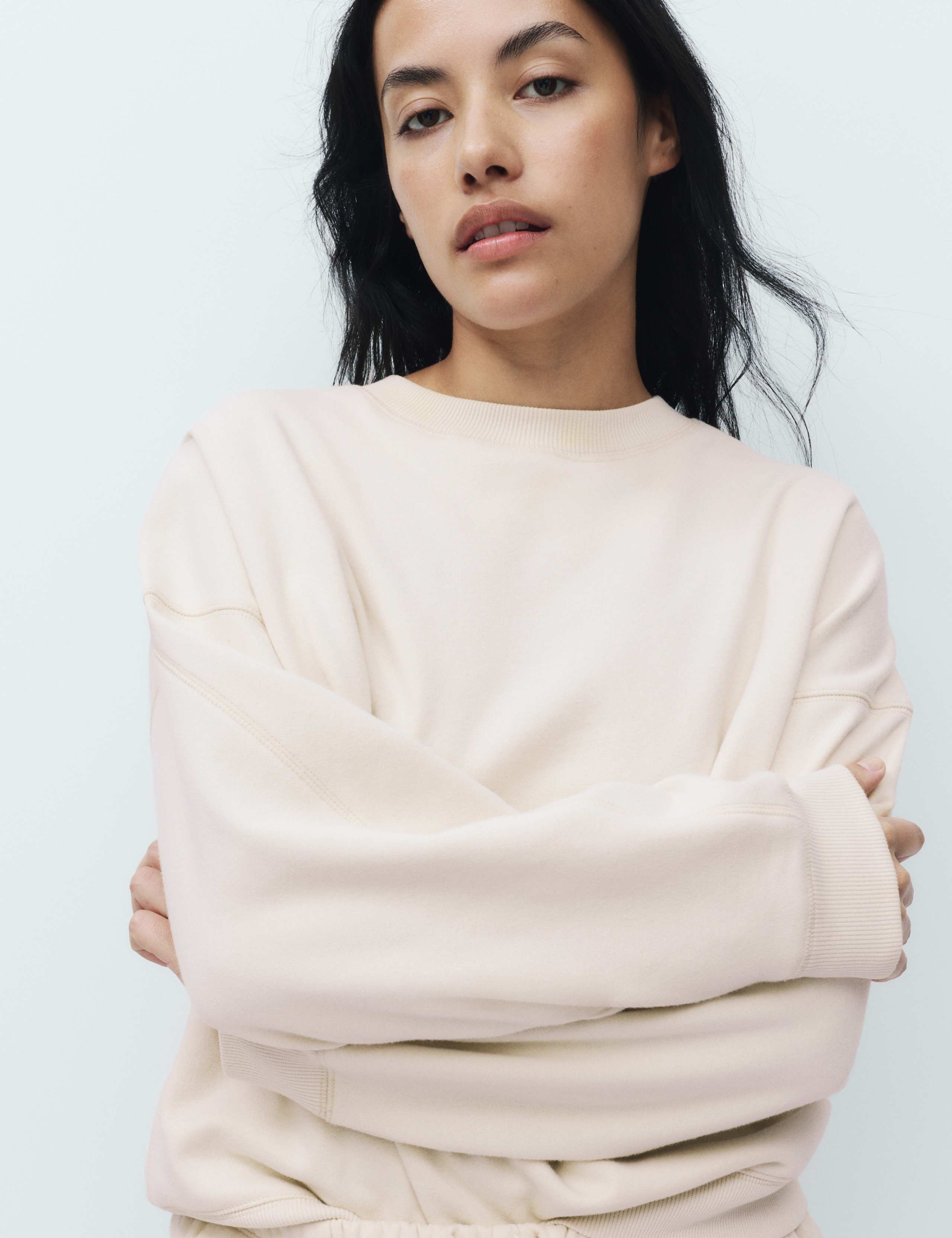 Cotton Rich Brushback Sweatshirt 1 of 5