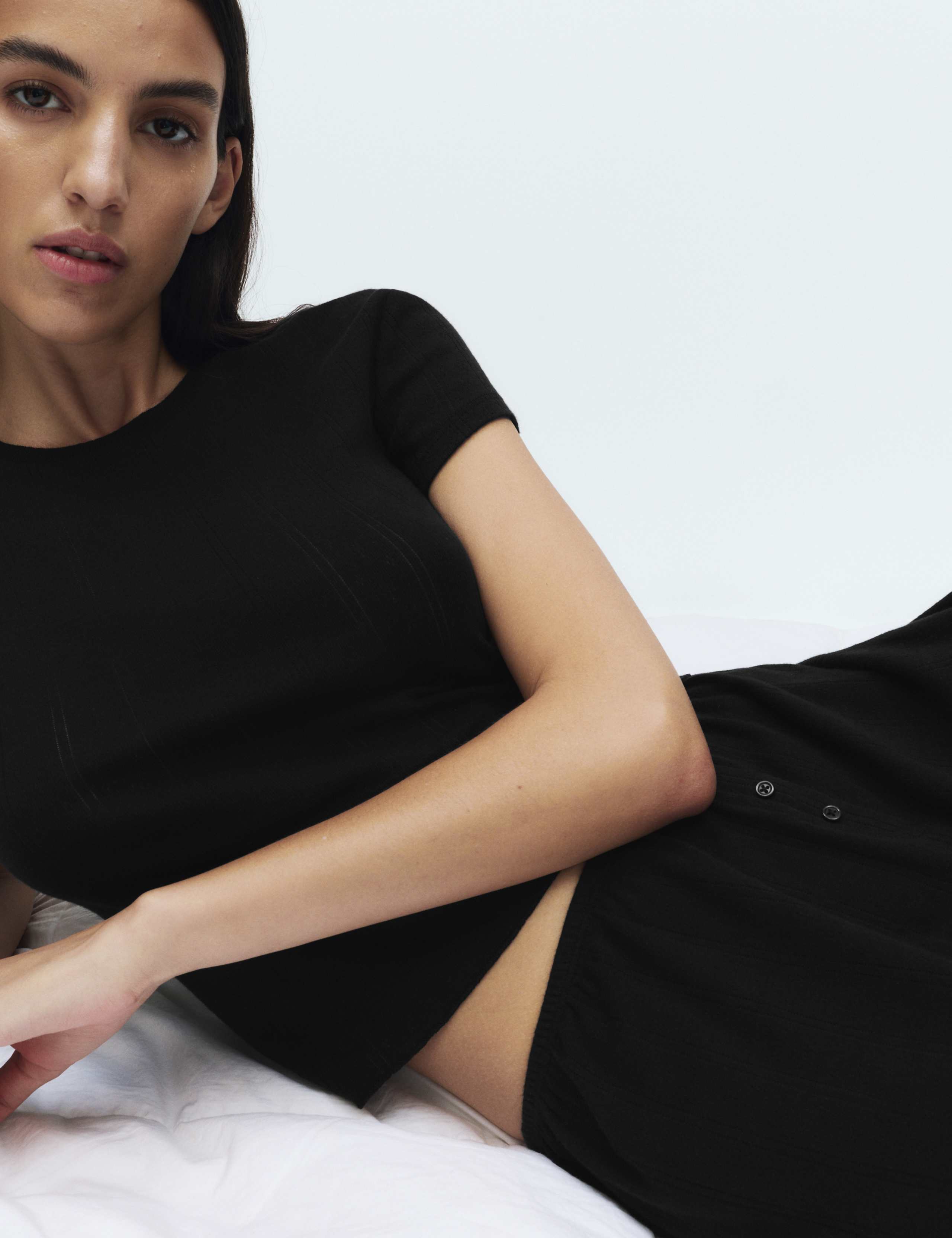 Pure Cotton Pointelle Pyjama Top 5 of 5