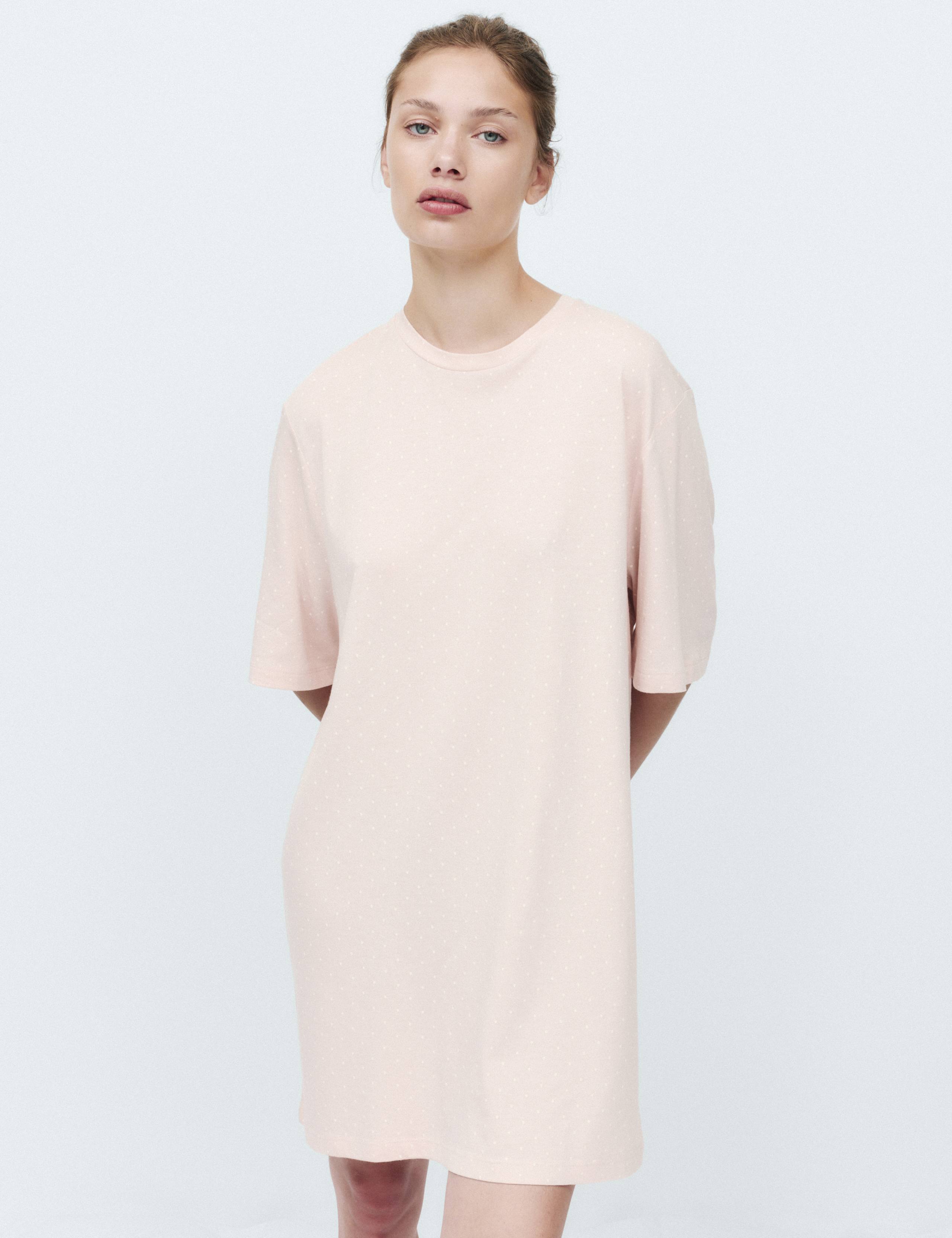 Cotton Modal Printed Relaxed Nightie 4 of 6