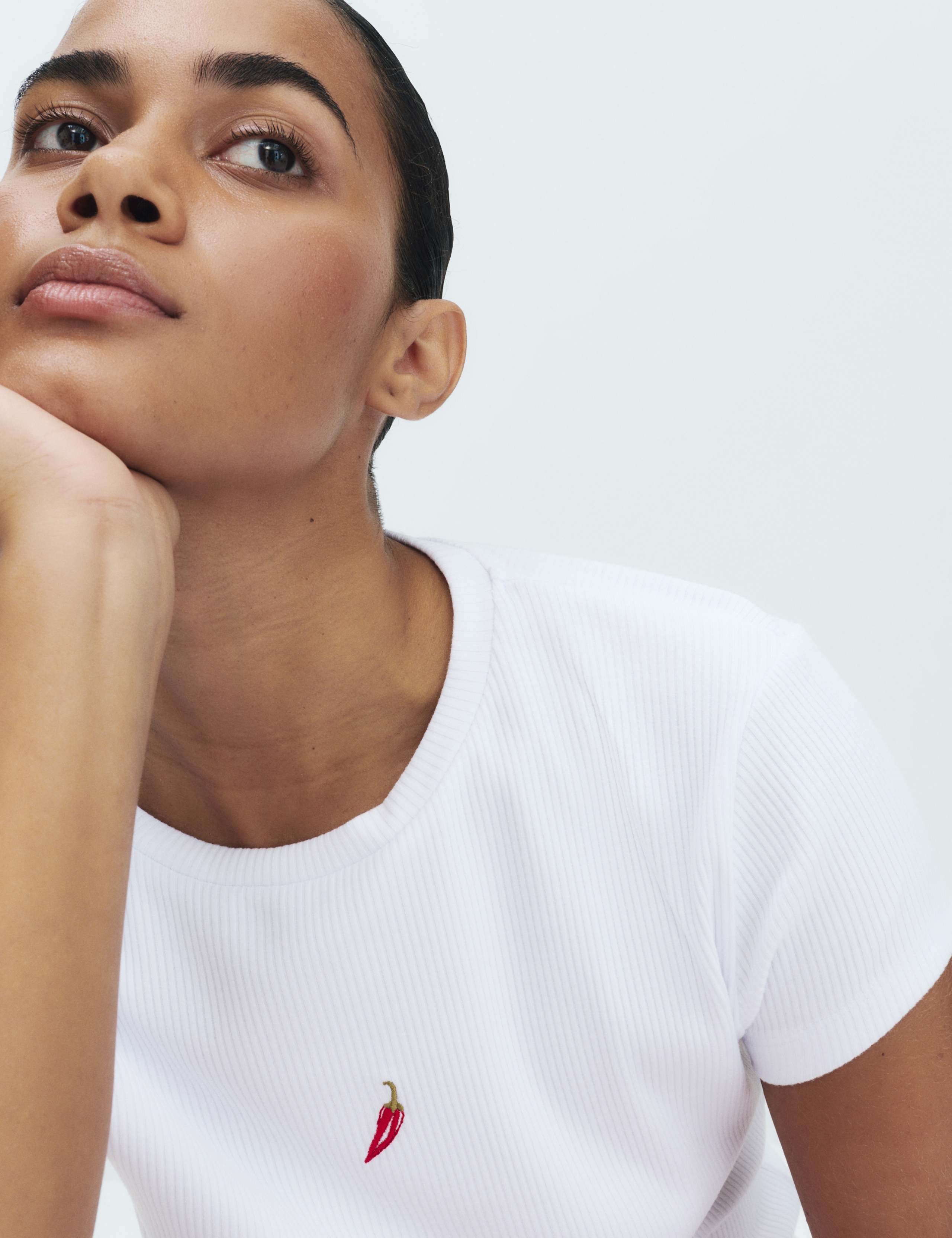 Cotton Modal Ribbed Pyjama T-Shirt 4 of 4