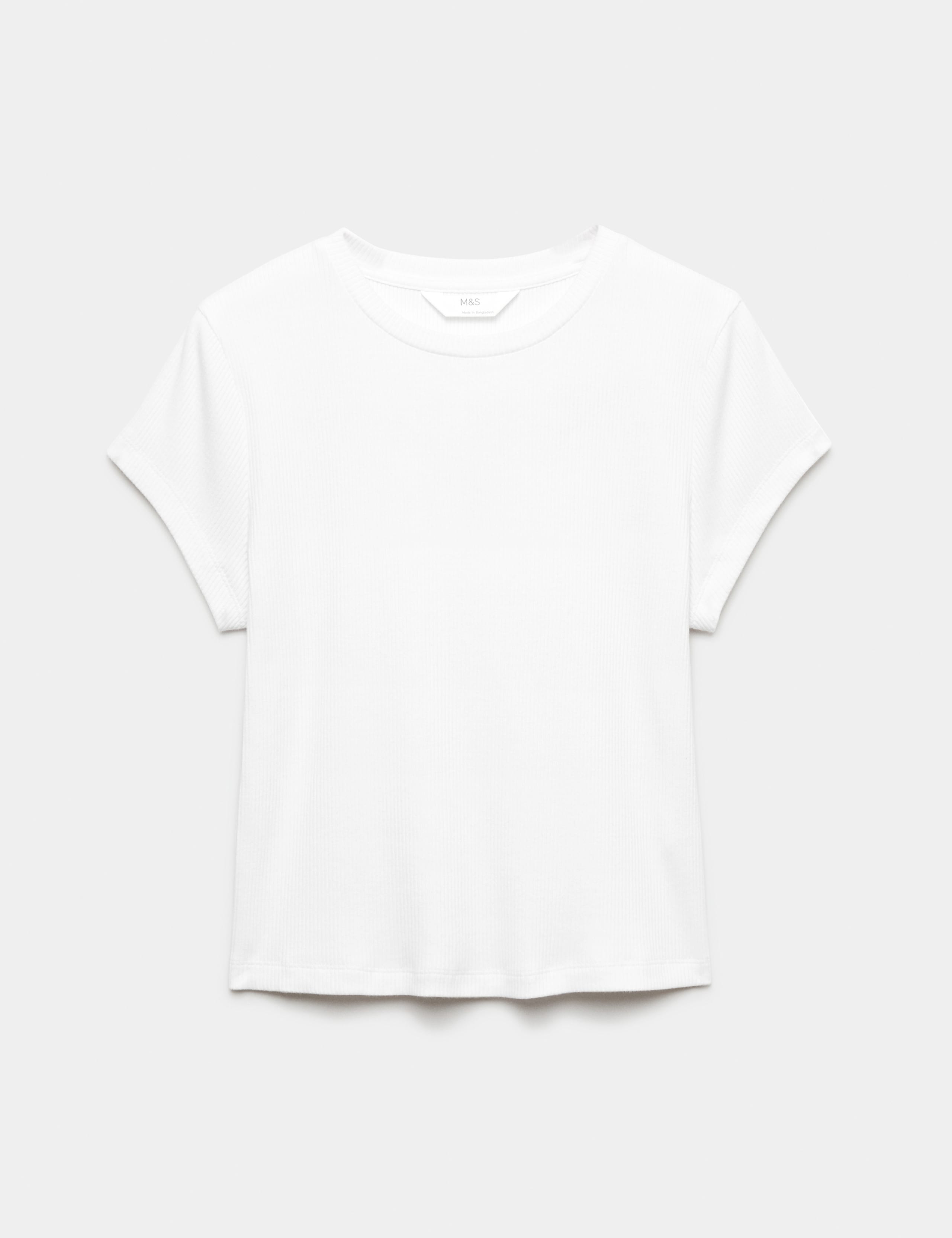 Cotton Modal Ribbed Pyjama T-Shirt 2 of 4
